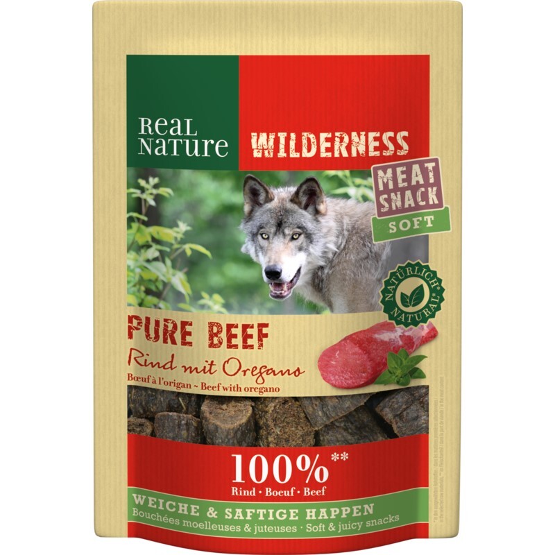 REAL NATURE Snacks REAL NATURE Wilderness Meat Snack Soft Pferd, Rind 2x150g
