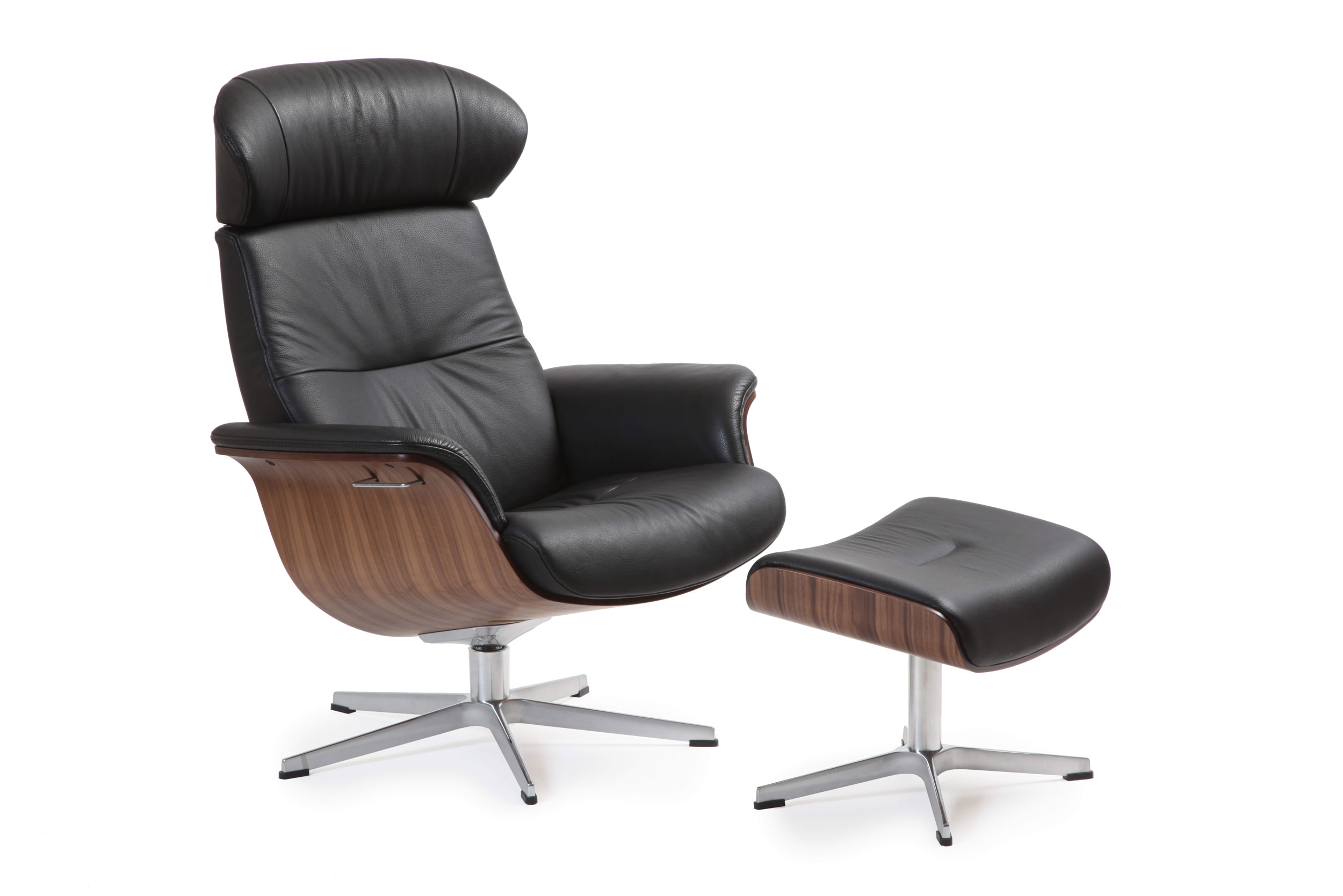 Drehsessel mit Hocker