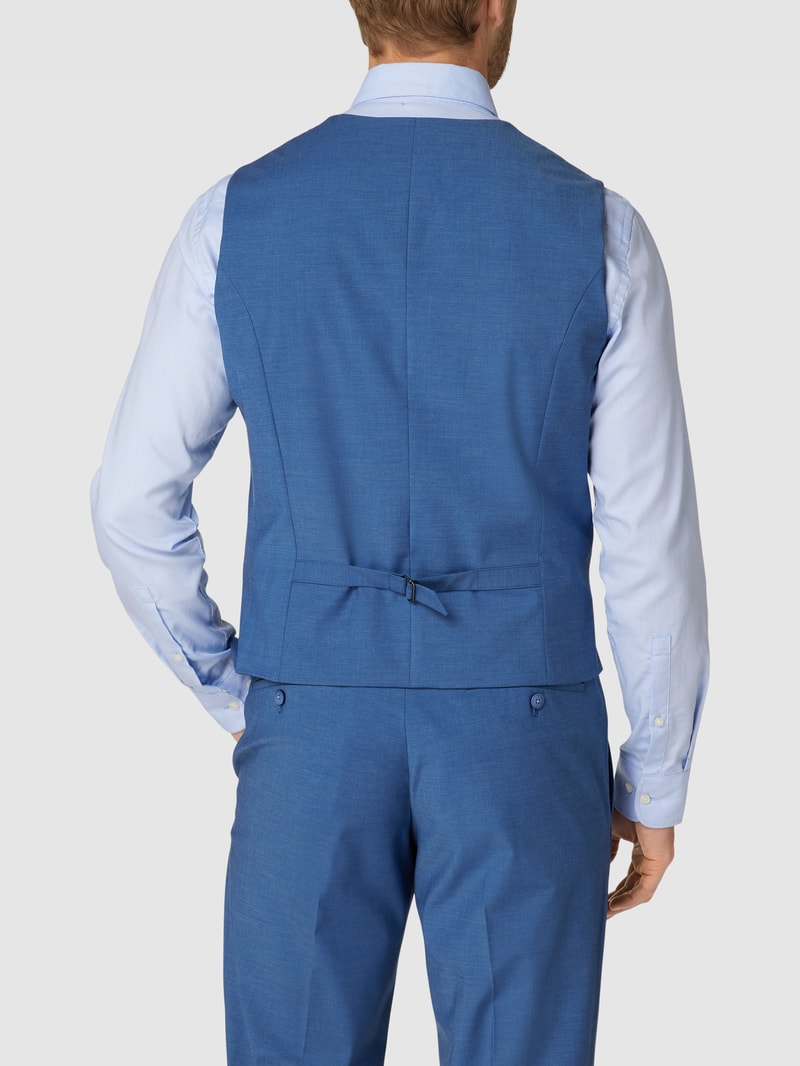 Weste mit Paspeltaschen in jeans