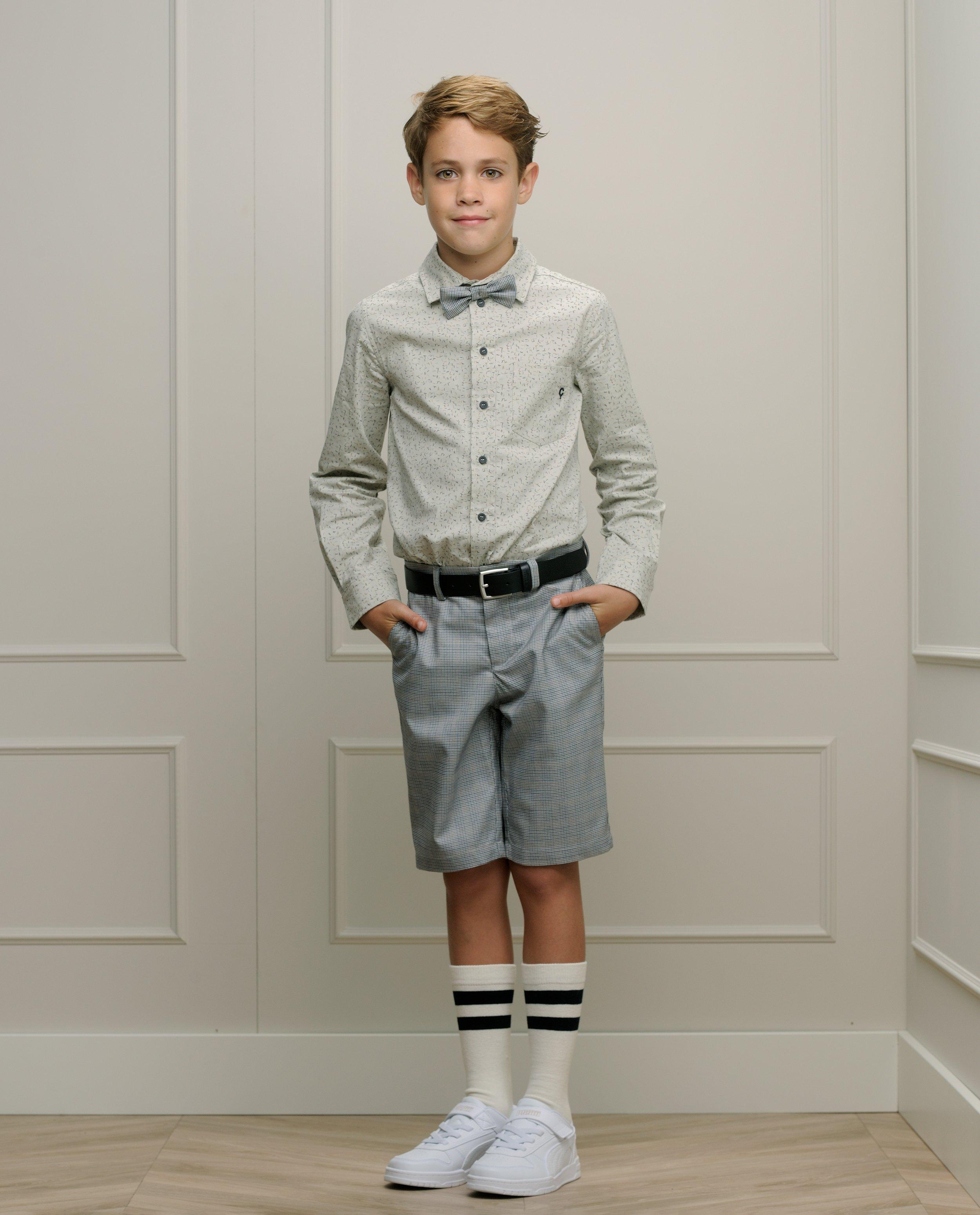 Le Chic Short pied-de-poule mintával, party bézs