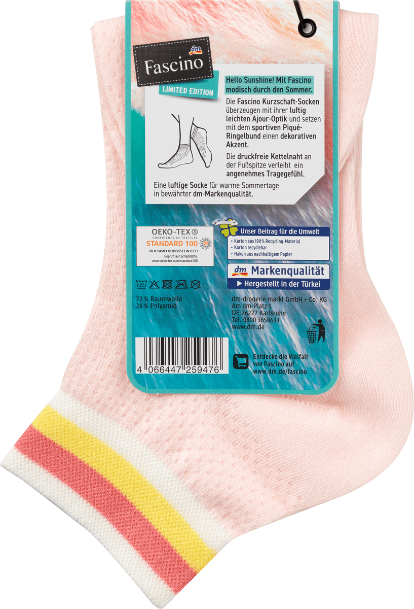 Socken mit Struktur, Gr. 35-38, rosa, 1 St