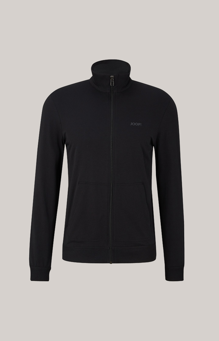 Loungewear Sweatjacke in Schwarz