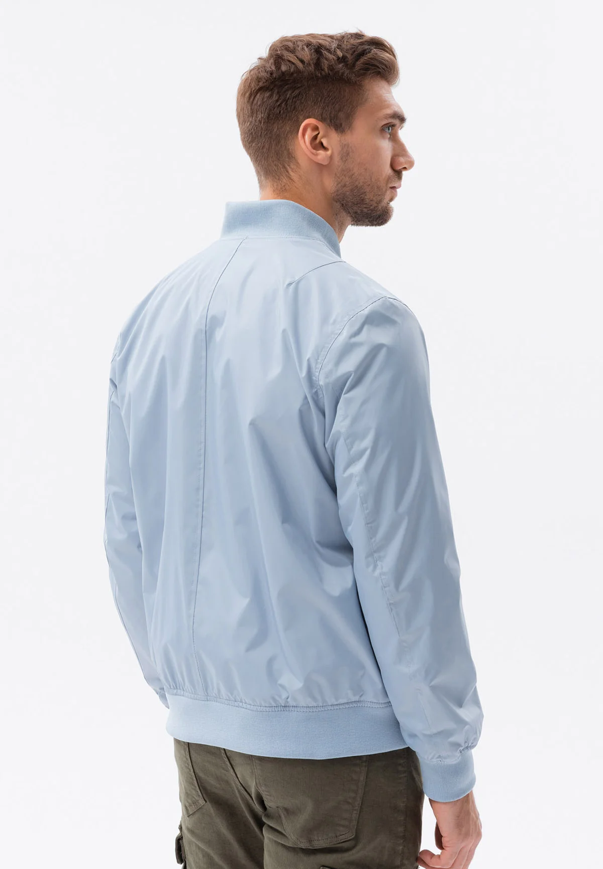 Chaqueta bomber ligera con efecto degradado