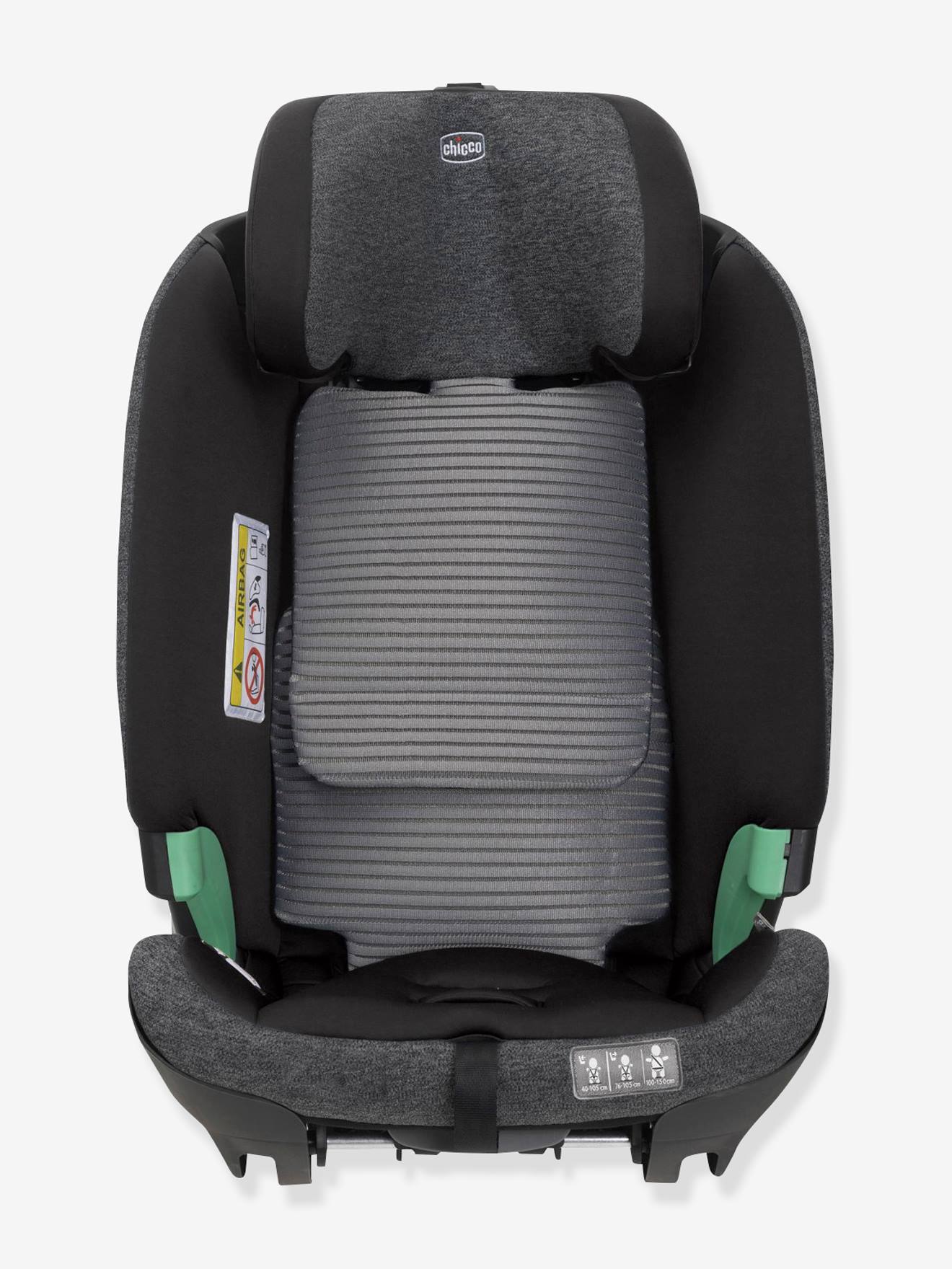 Chicco Kindersitz mit Basis Bi-Seat Air 360 i-Size CHICCO, 40-150 cm, Gr. 0+/1/2/3 - schwarz