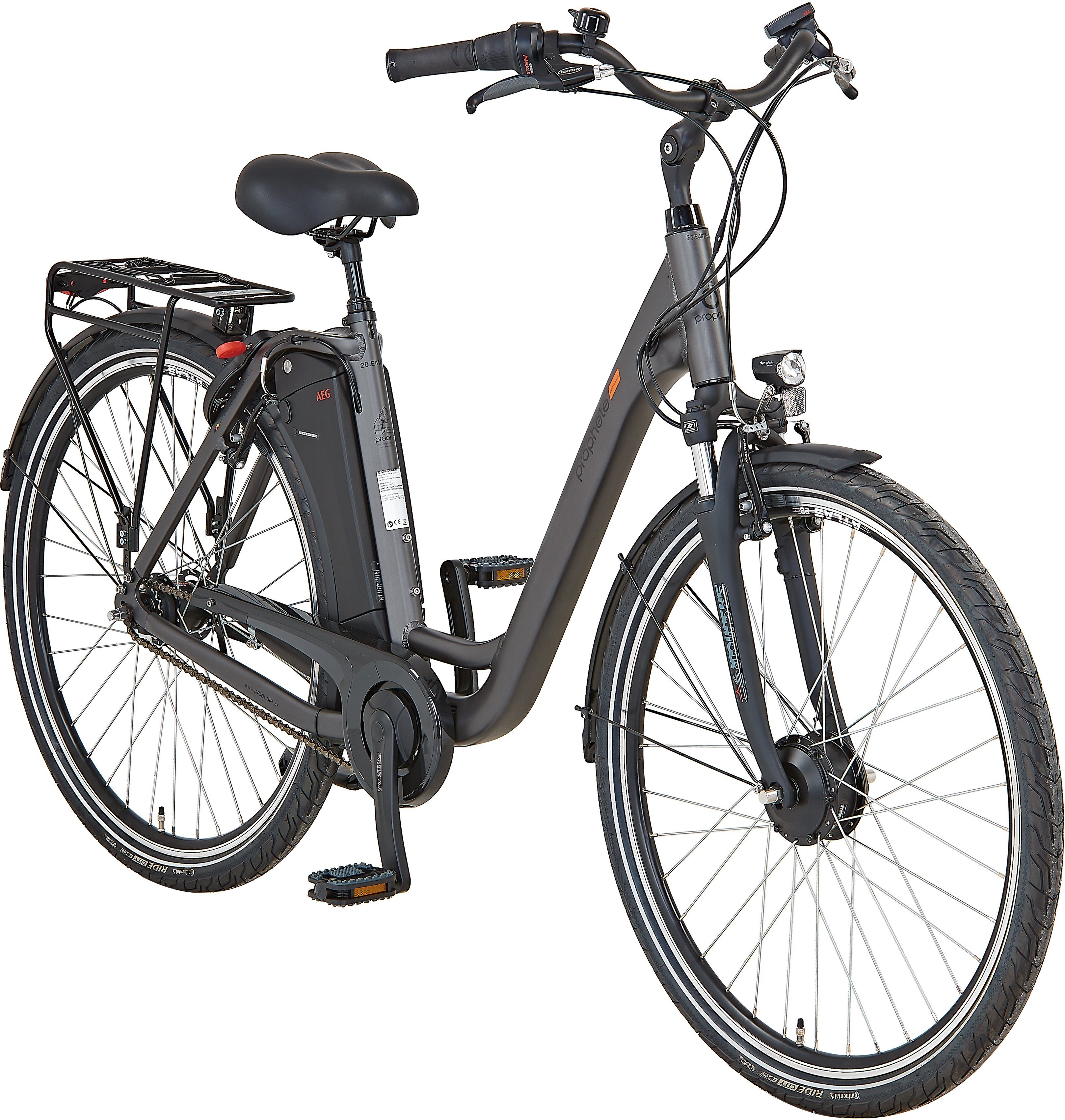Prophete E-Bike Prophete Geniesser 22.EMC.30, 7 Gang Shimano Nexus Schaltwerk, Nabenschaltung, Frontmotor, 461 Wh Akku