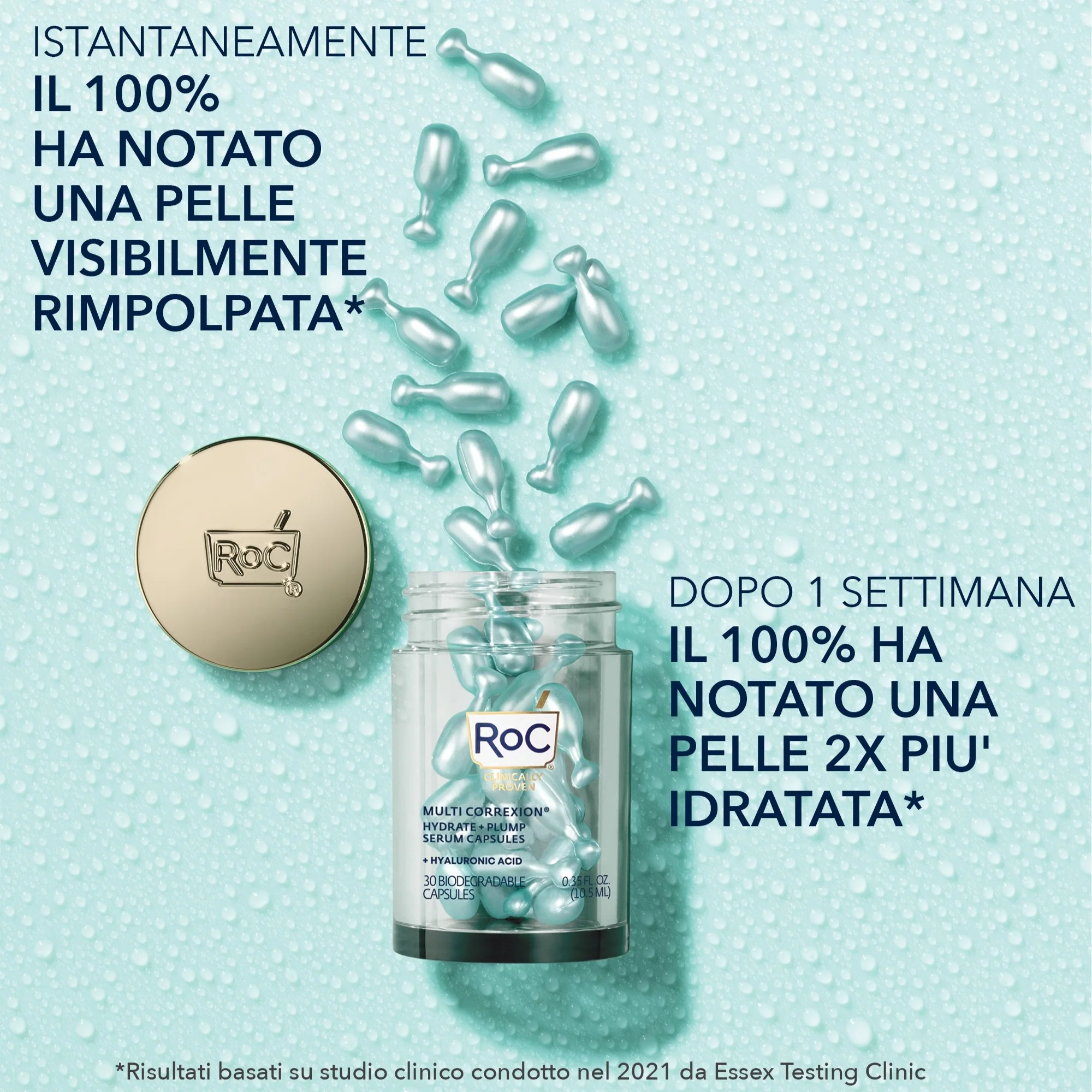Multi Correxion Hydrate + Plump Siero Viso in Capsule - Siero viso idratante, Siero viso antirughe, Siero viso effetto globale
