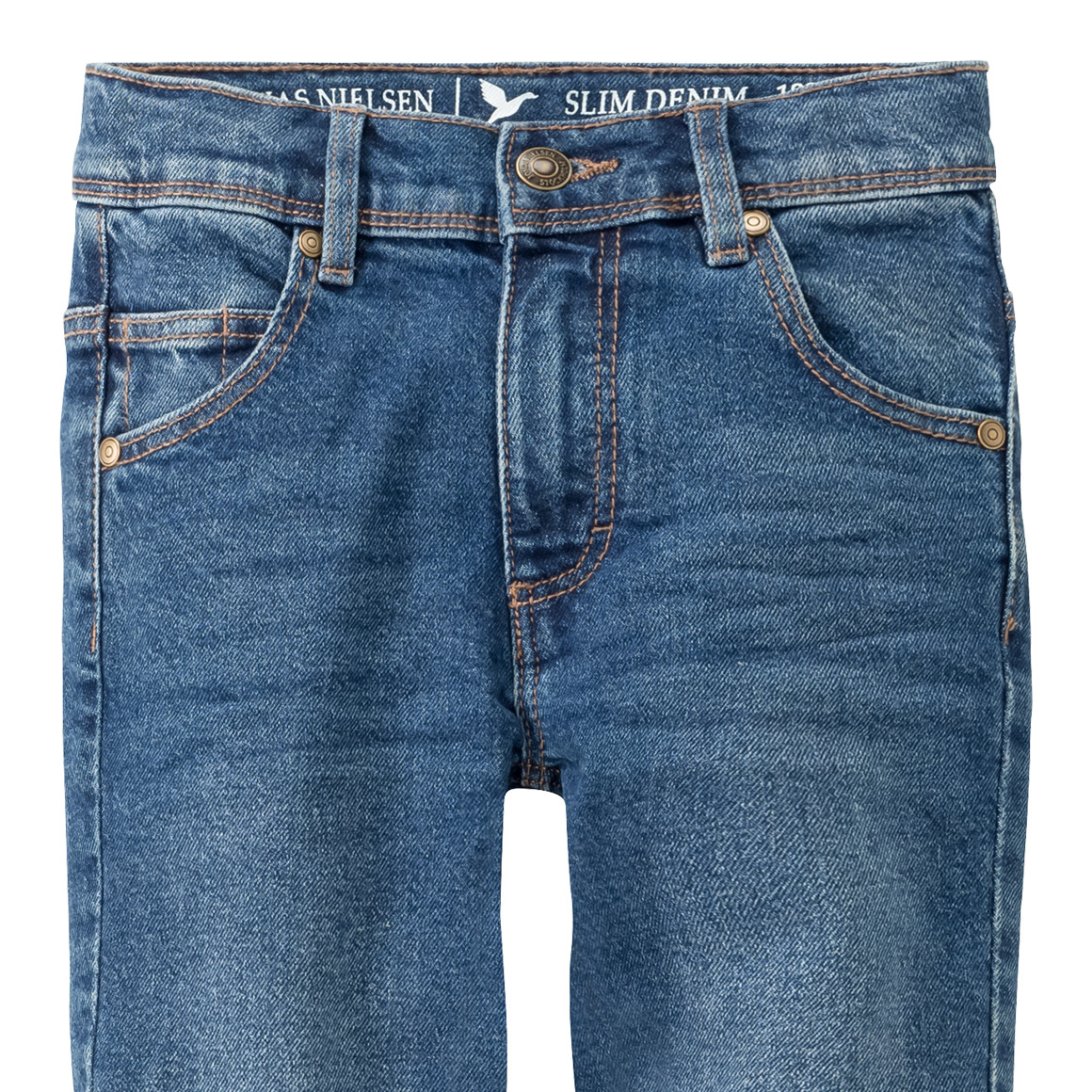 Jungen Slim-Jeans im klassischen Dessin