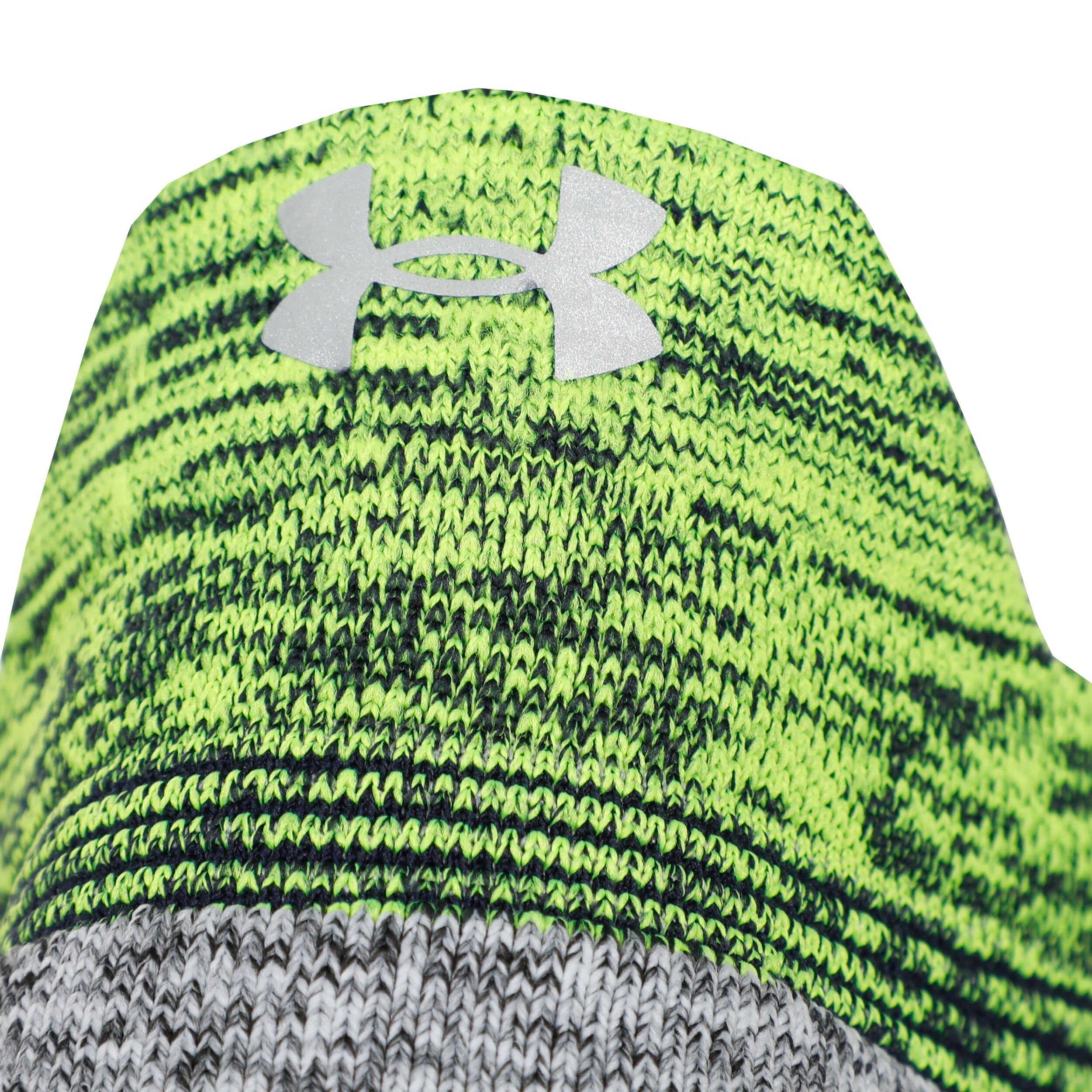AD Run Cushion No Show Laufsocken - Neongelb, Grau