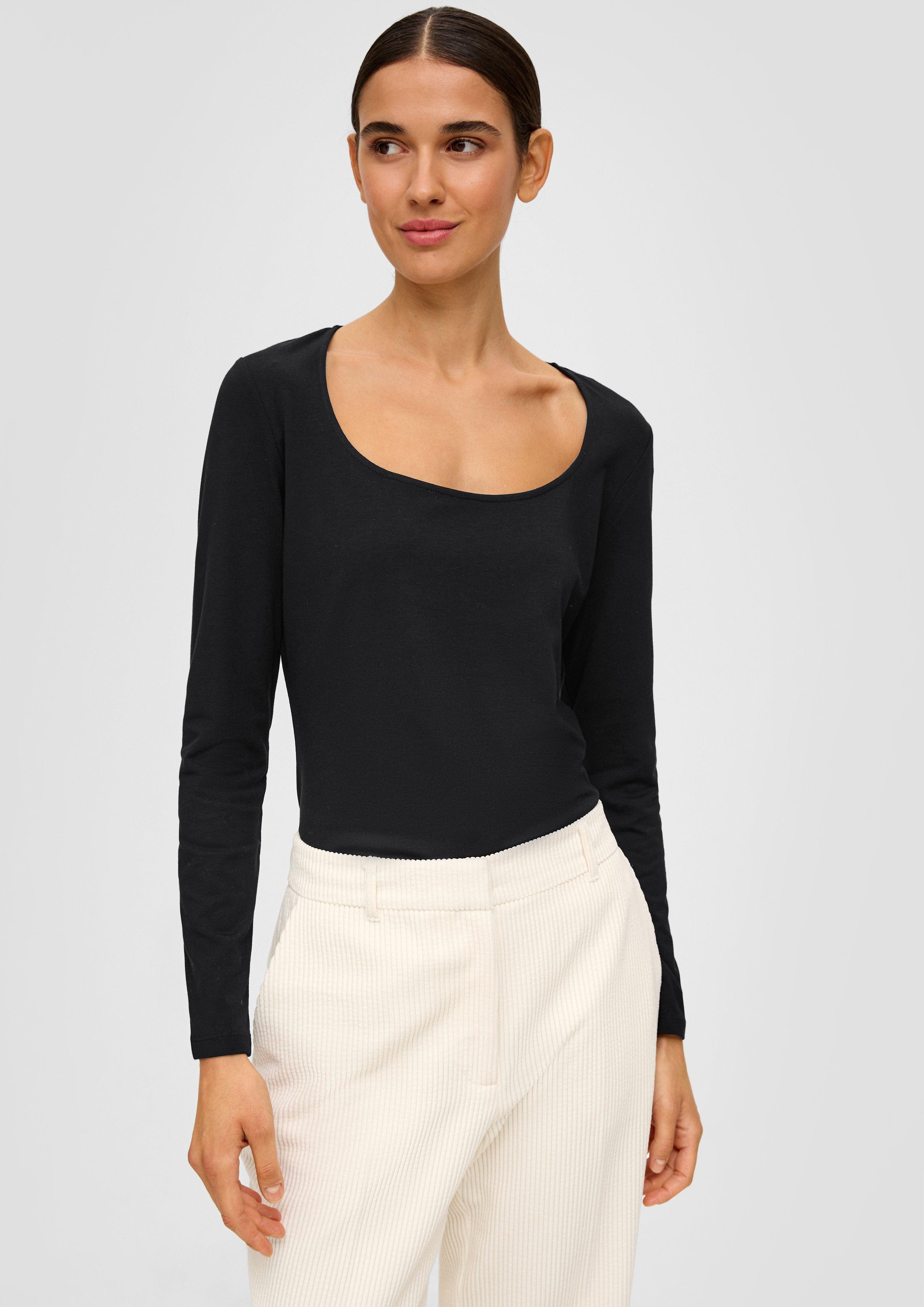 Longsleeve aus Baumwoll-Modal-Mix  2138248-9999