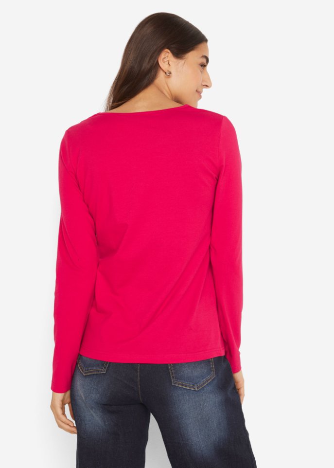 Langarmshirt mit Rundhalsausschnitt (2er Pack)