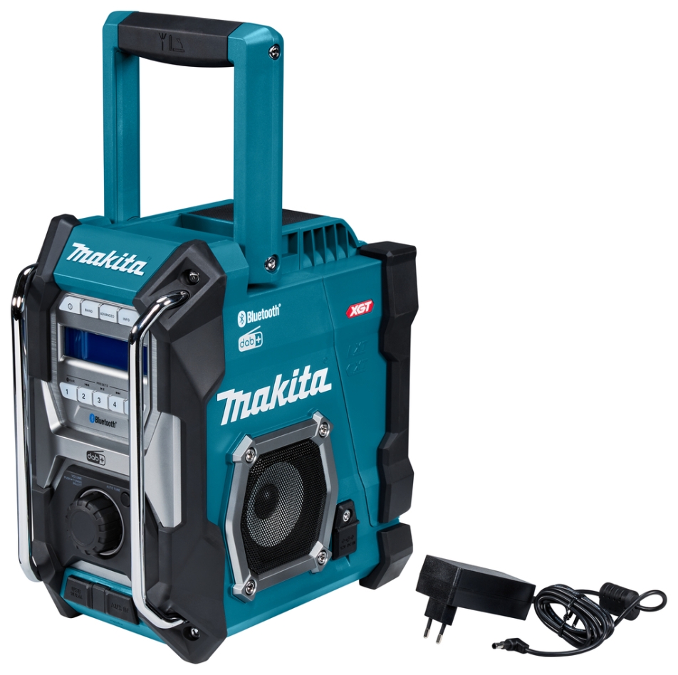 Radio Makita MR004GZ pentru construcții, FM, DAB/DAB+, Bluetooth, 40V max, fără baterii și încărcător