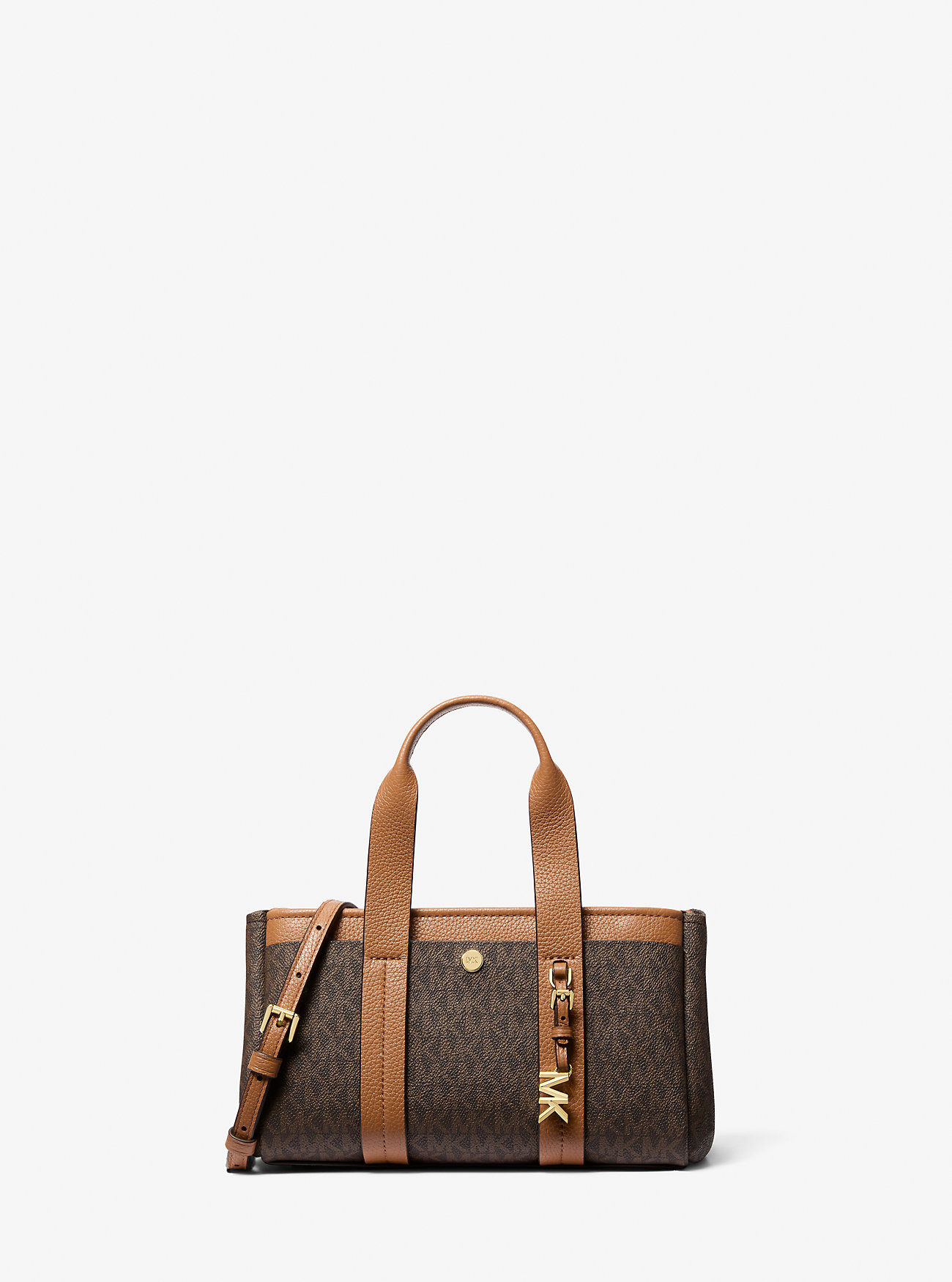 Romee Extra-Small Signature Logo Crossbody Bag - BRN/ACORN