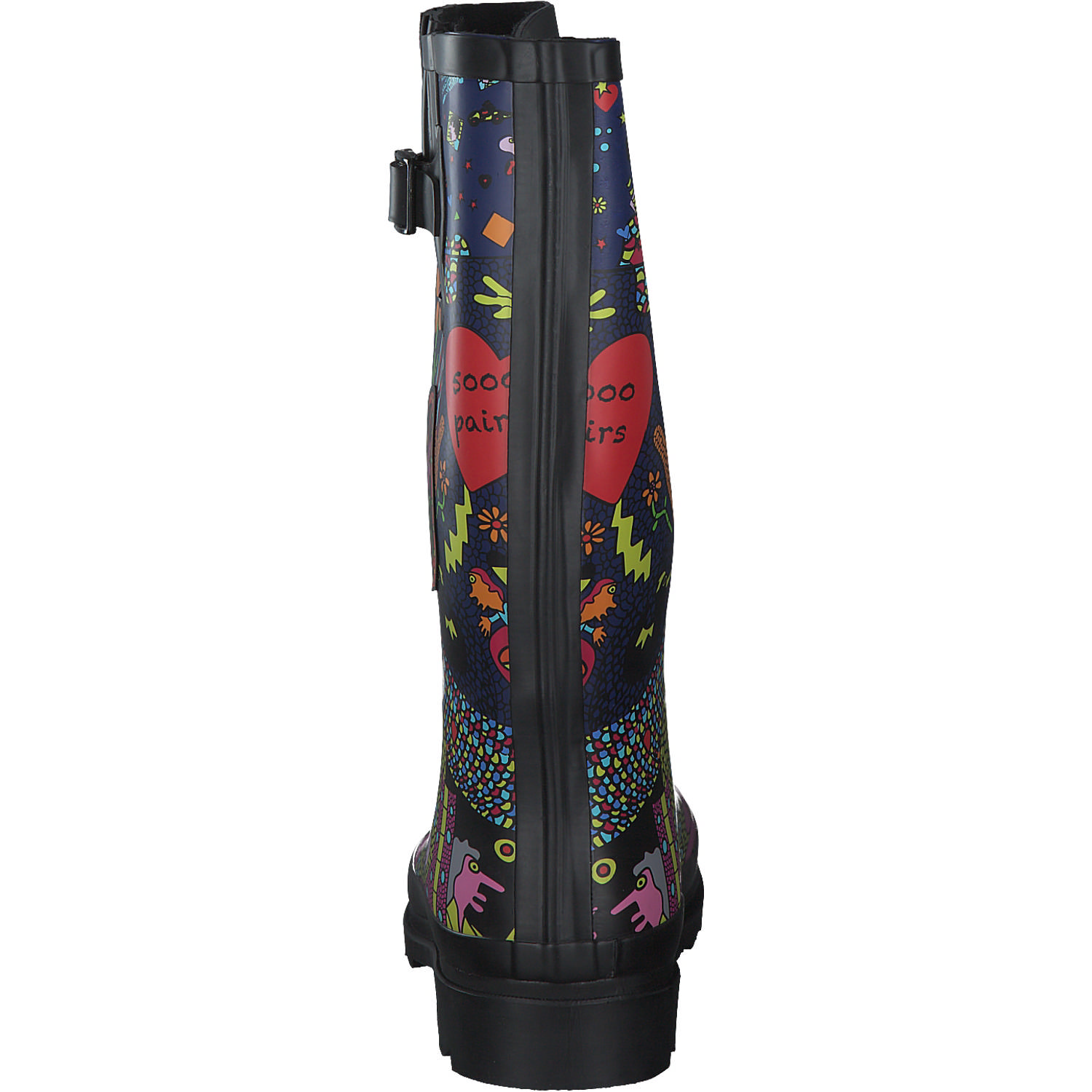 Dockers 51AV901, Gummistiefel, Damen, schwarz multi