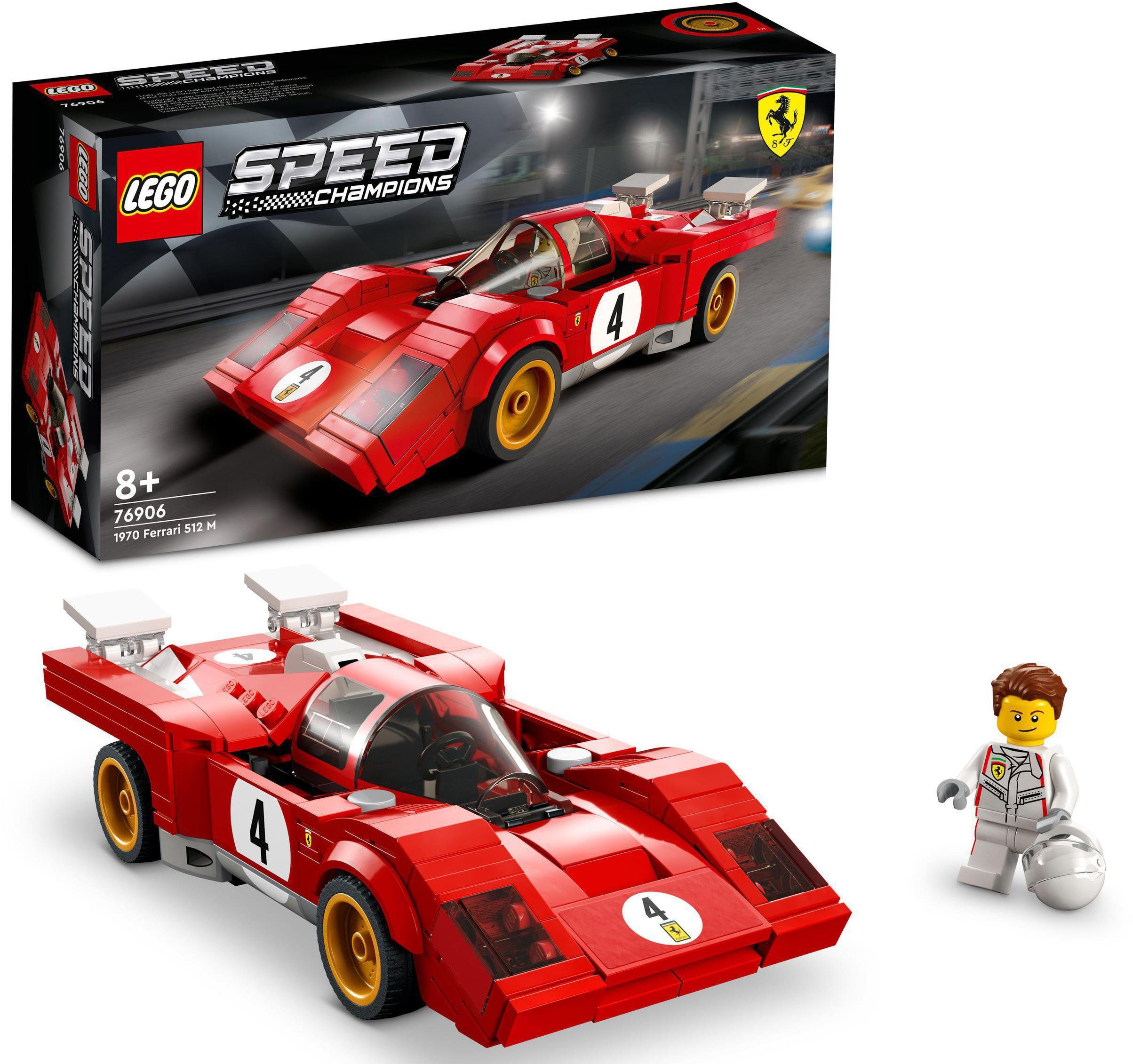 LEGO® Konstruktionsspielsteine 1970 Ferrari 512 M (76906), LEGO® Speed Champions, (291 St), Made in Europe