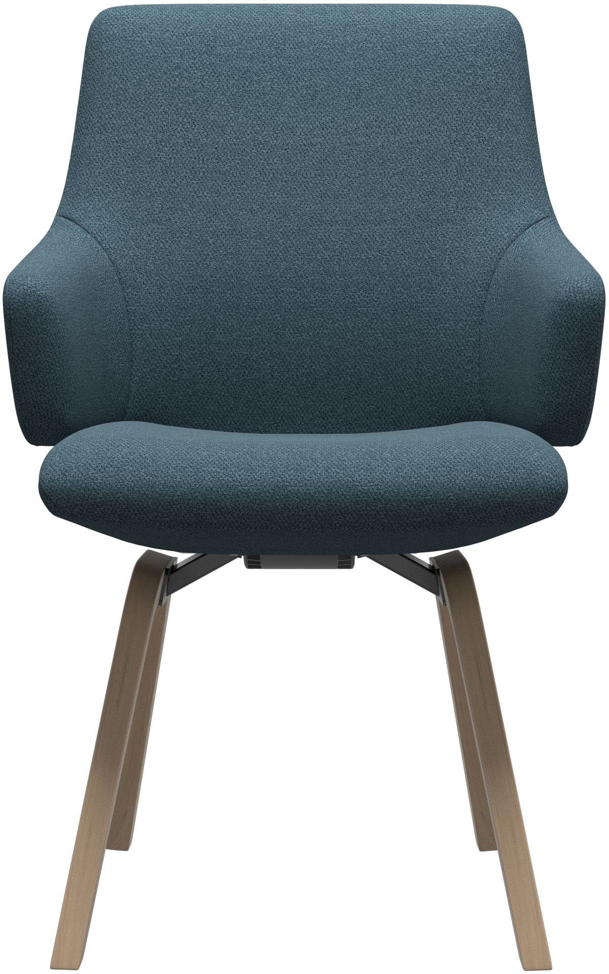 Stressless® Polsterstuhl Laurel, Low Back mit Armlehne, Größe L, mit schräggestellten Beinen in Eiche