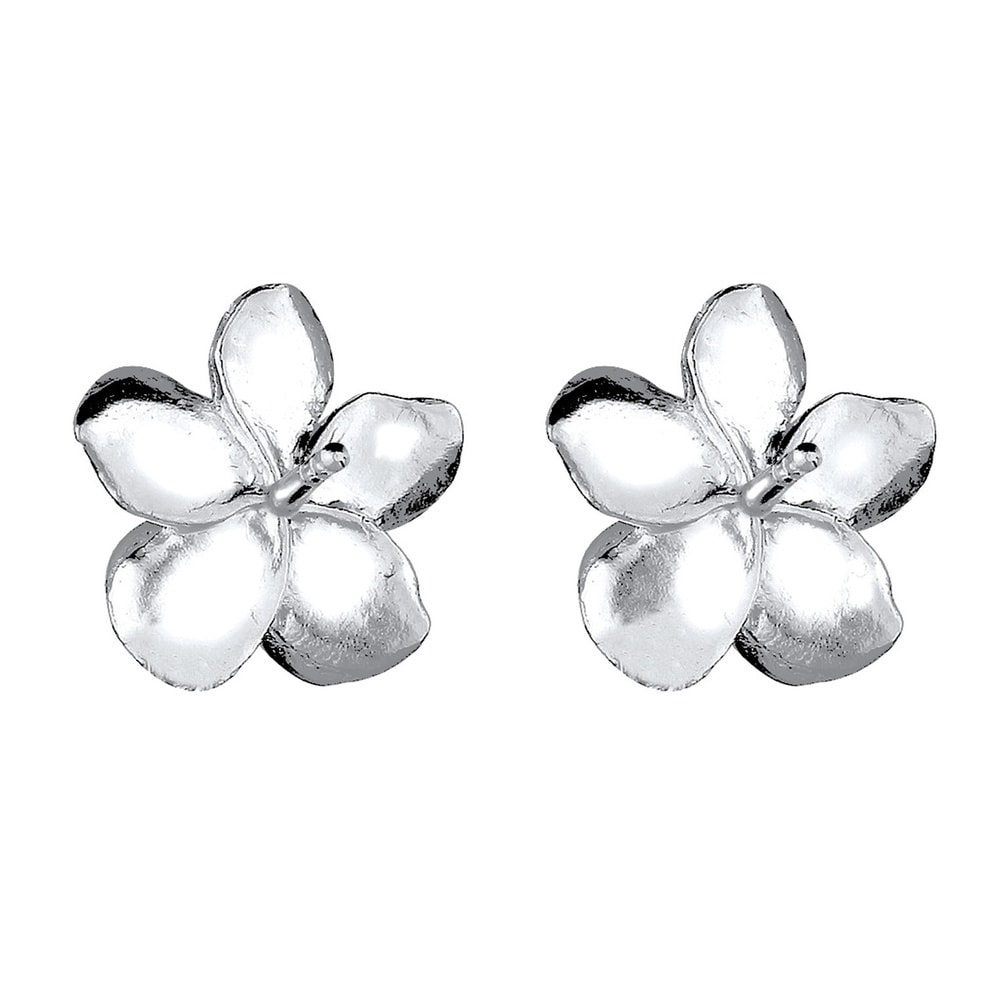 Elli Elli Boucles d'Oreilles Femmes Clous d'oreilles Fleur de Frangipane Nature Filigr Boucles d'oreilles