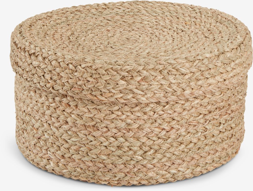 FRITLEV Pudełko FRITLEV Ø30xW15cm z pokrywką, kolor naturalny