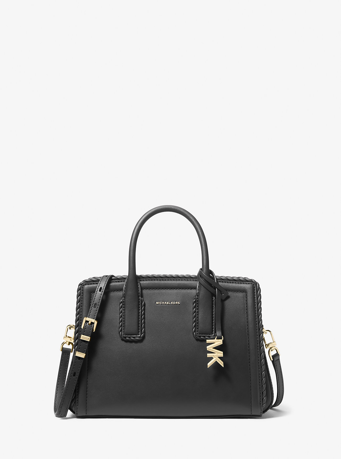 Borsa a mano piccola Laila in pelle - NERA