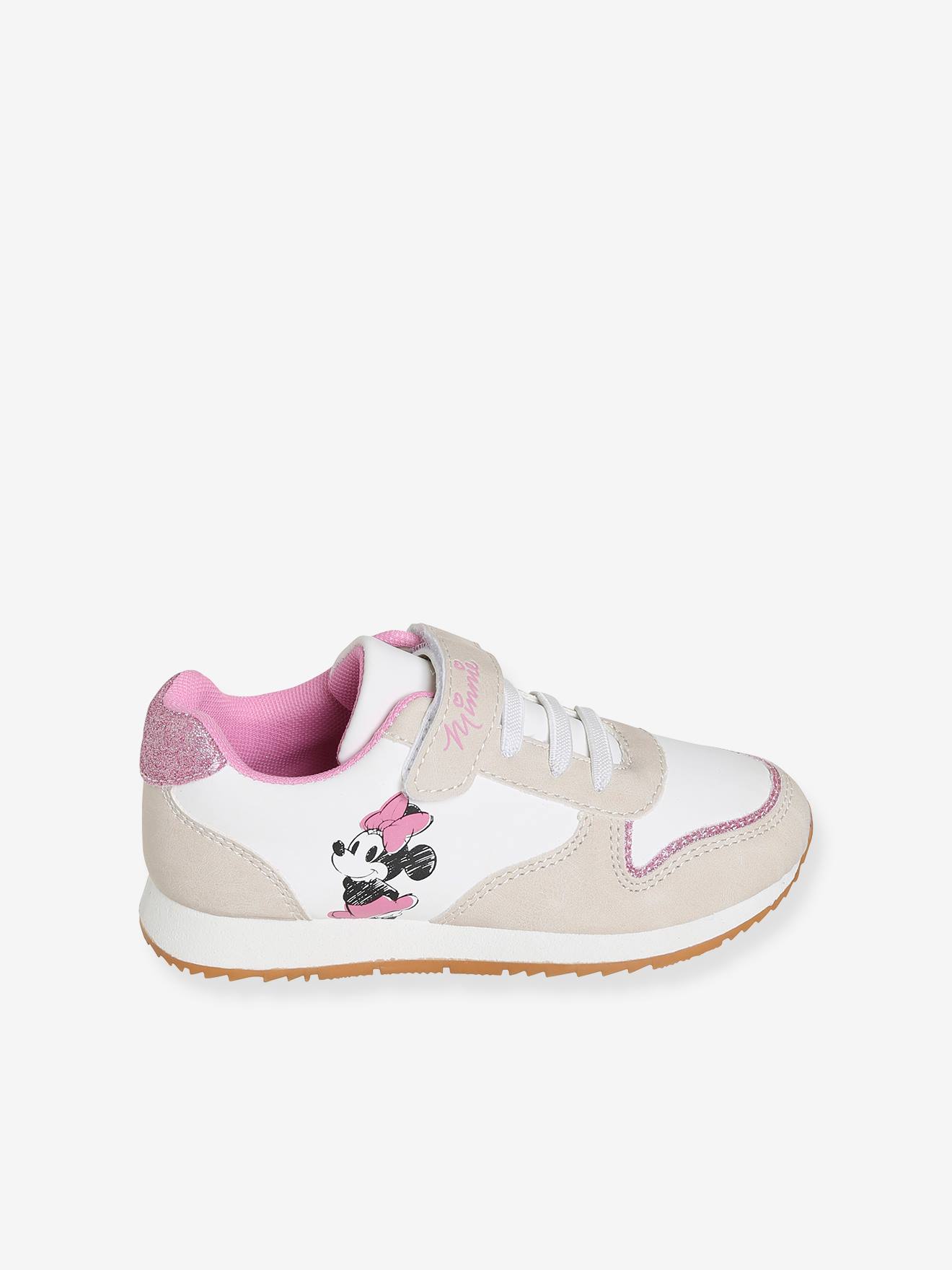 Baskets basses fille DS® Minnie blanc / beige