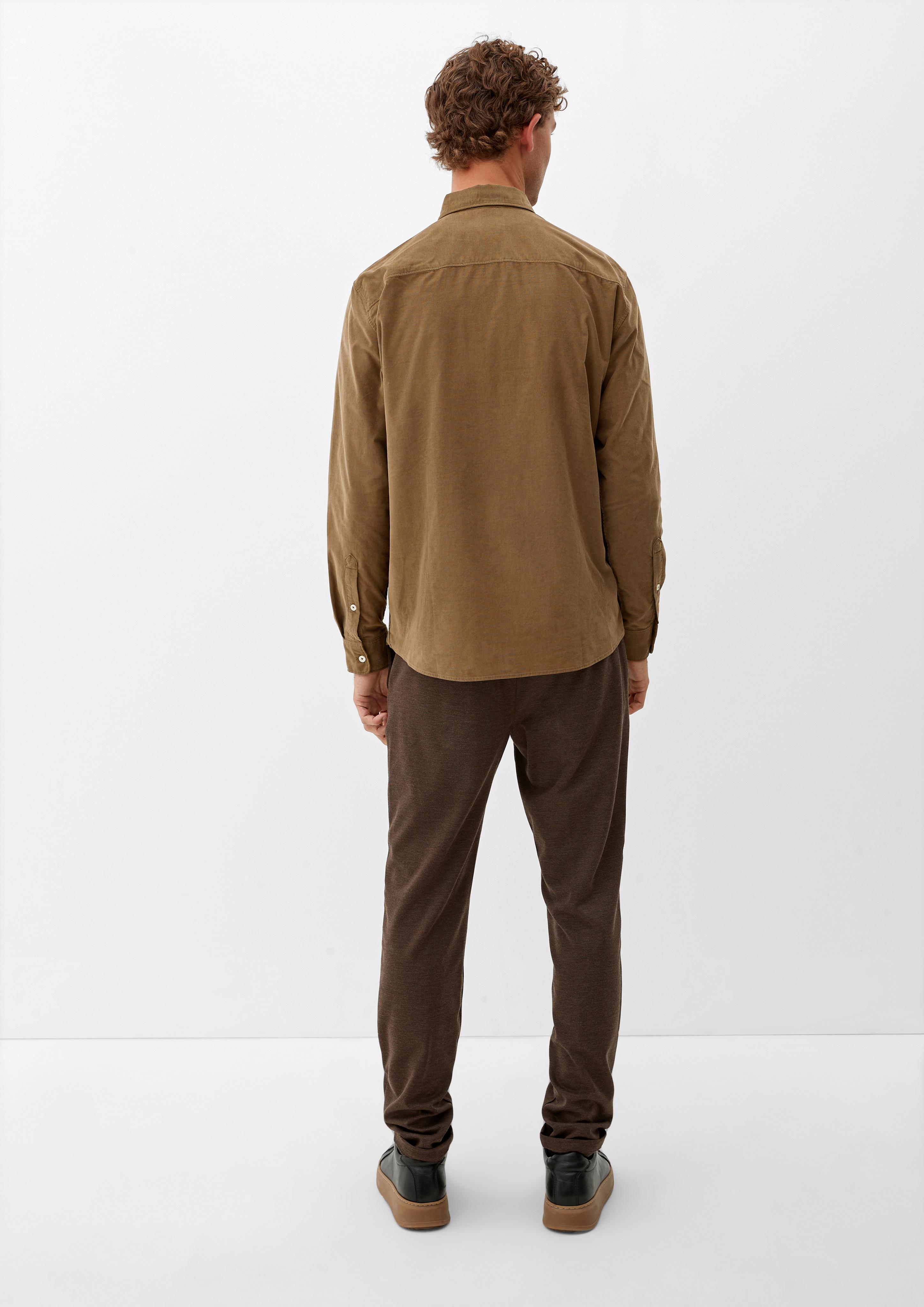 Regular: Cordhemd mit Brusttasche  2120996-8592