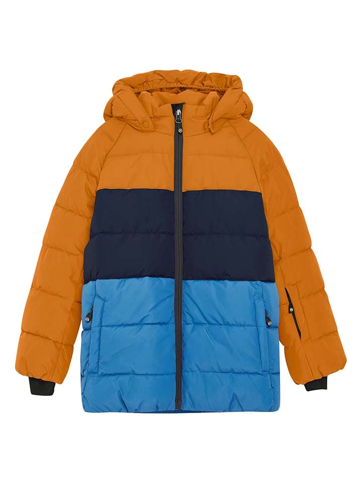 Color Kids Ski-/ Snowboardjacke in Orange/ Blau günstig kaufen