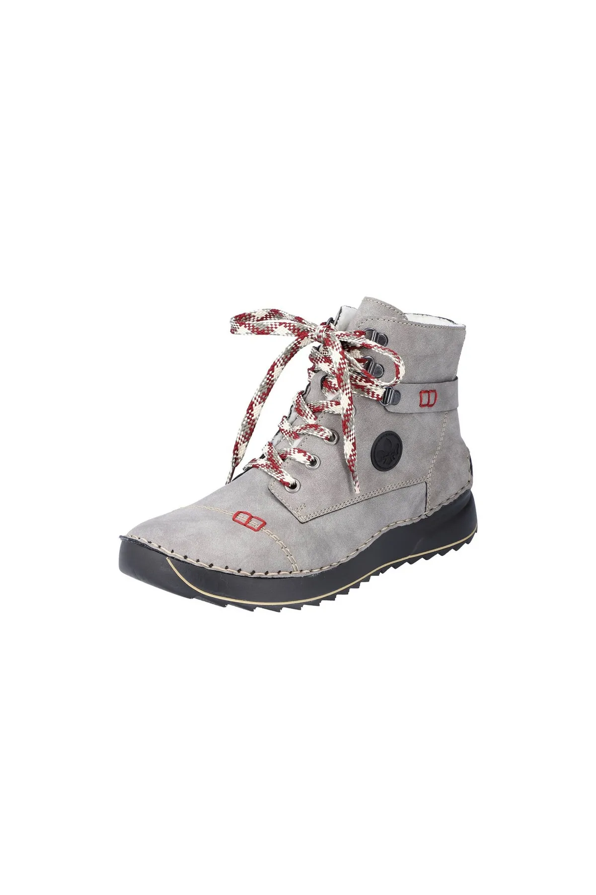 Rieker  Stiefelette - Grau - Flacher Absatz