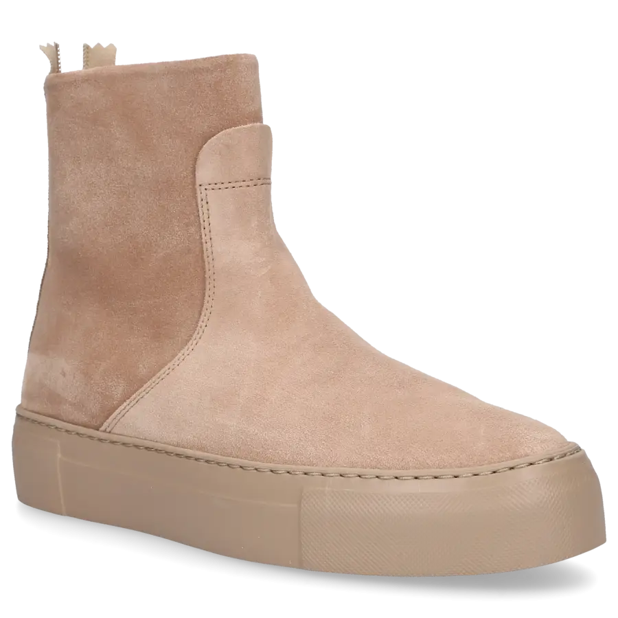 AGL Attilio Giusti Leombruni - Klassische Stiefeletten MEGHAN BOOTIE Veloursleder - beige