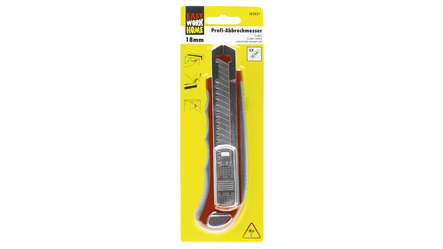 EASY WORK Abbrechmesser Bastelmesser 18mm ABS