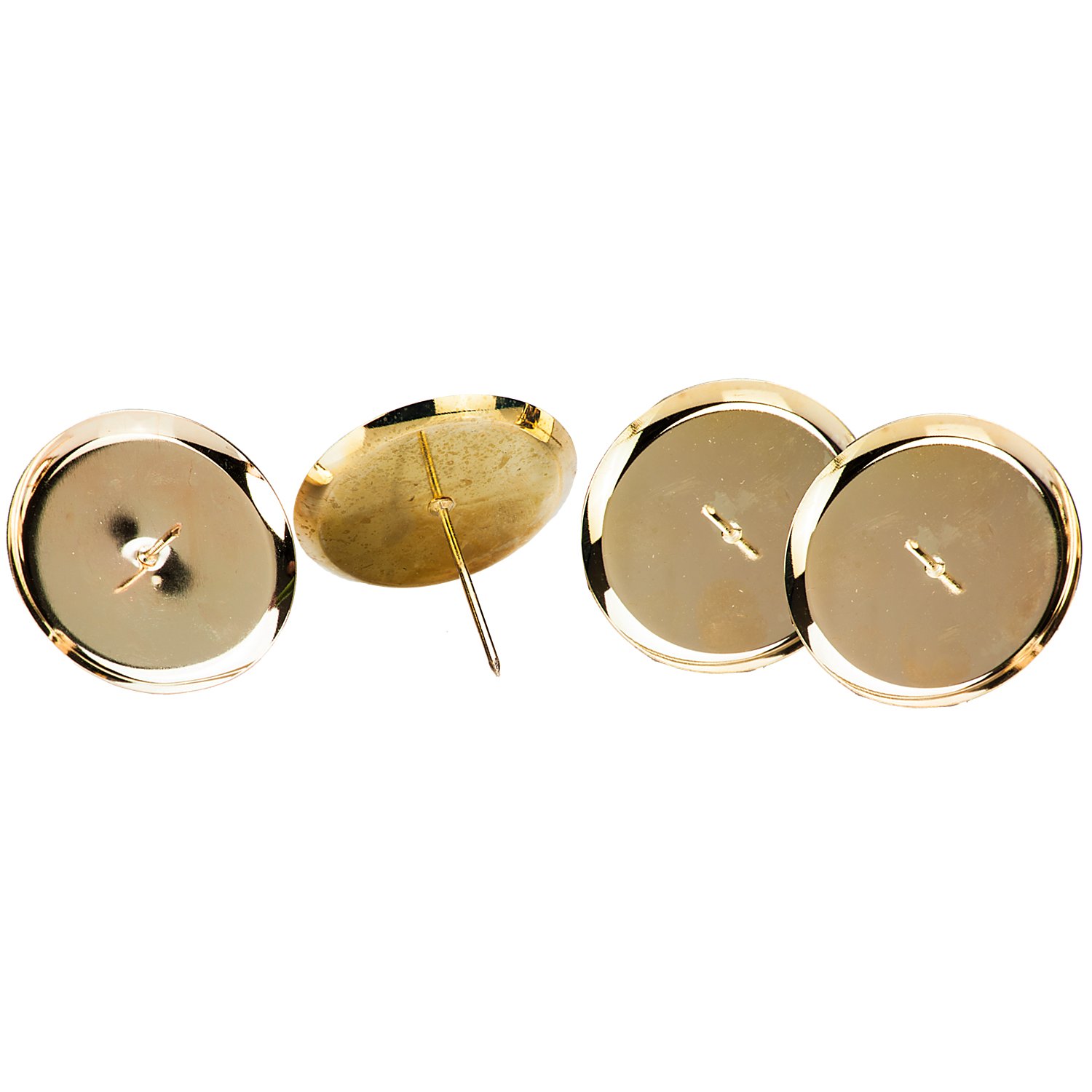 Kerzenhalter, gold, 6 cm Ø, 4 Stück
