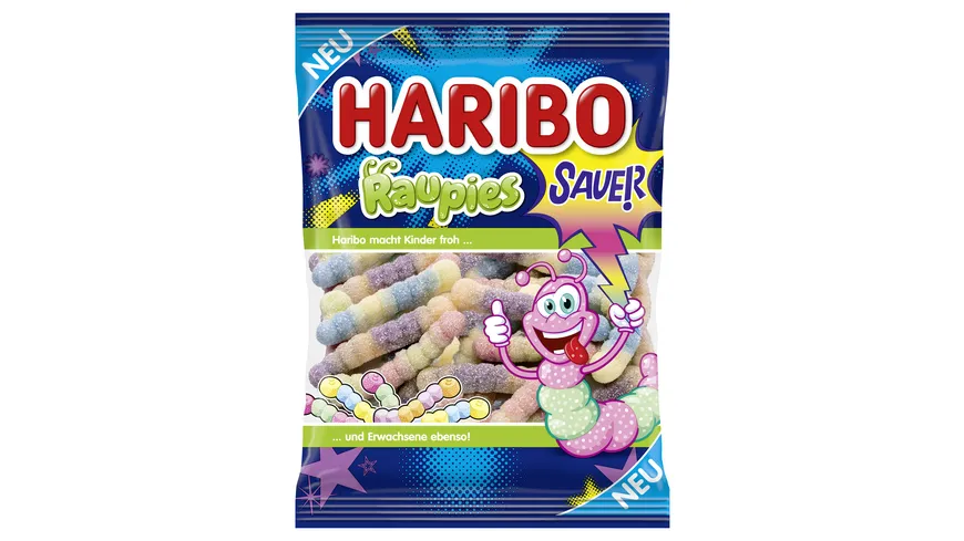 Haribo Schaumzucker Raupies Sauer 160 g