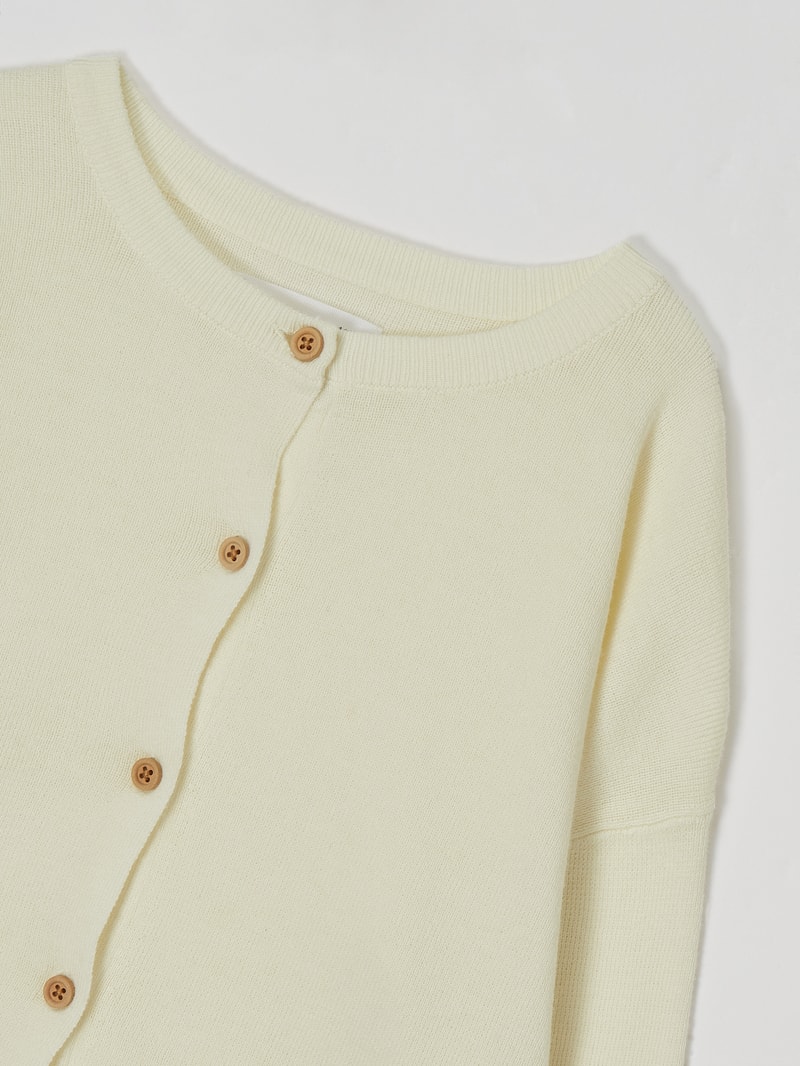 Cardigan aus Baumwolle in offwhite