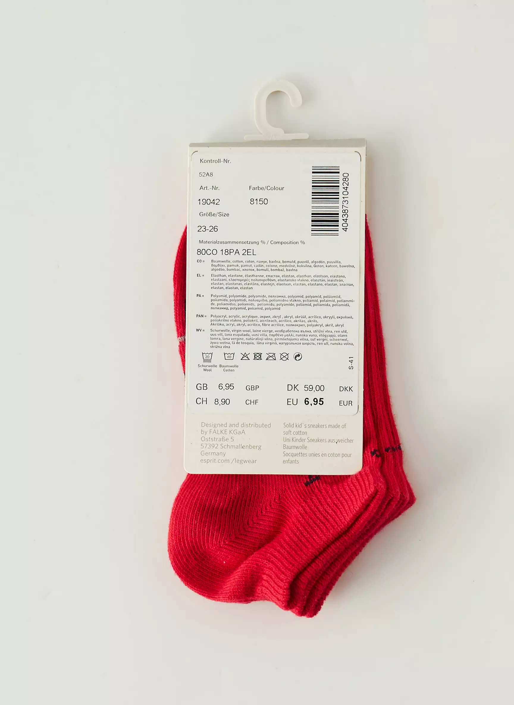 Esprit Chaussette Garcon couleur rouge