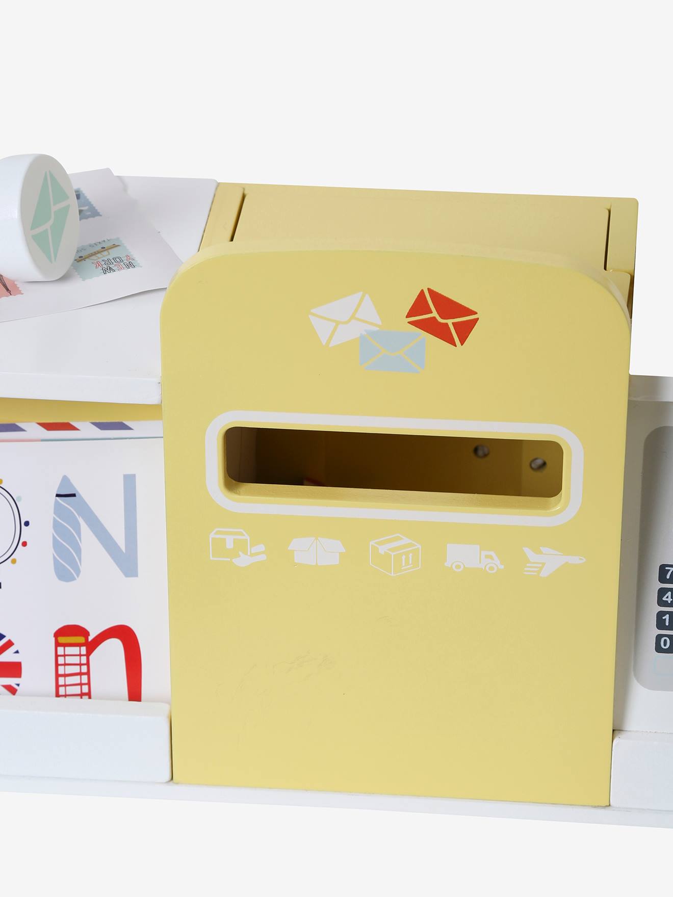Bureau de poste en bois FSC® blanc