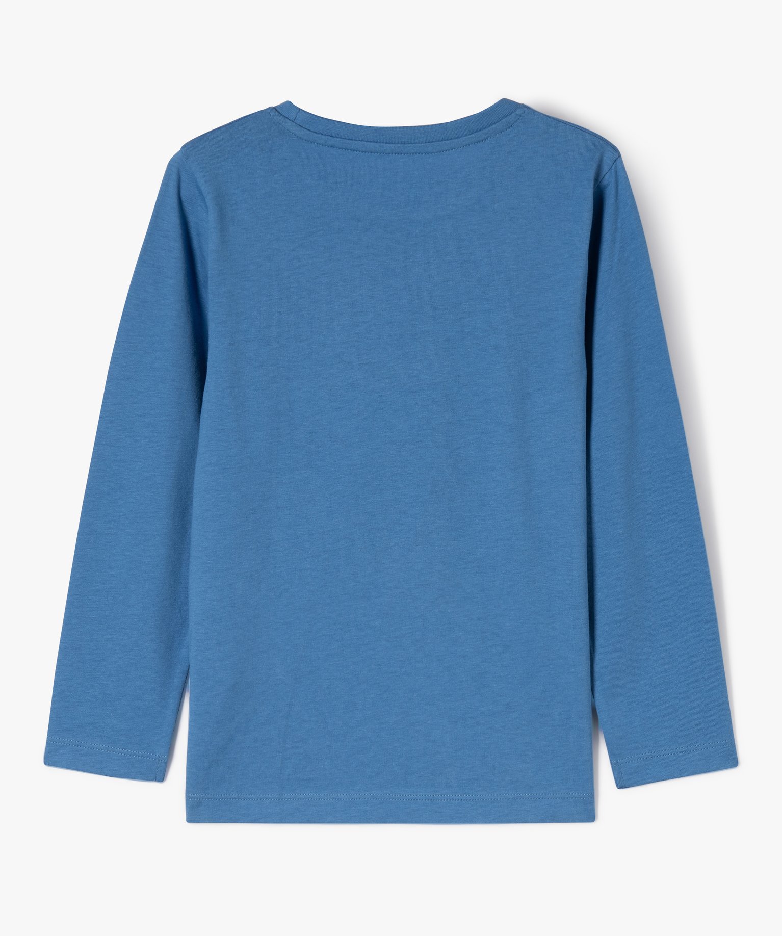 Tee-shirt à manches longues imprimé Garçon bleu | GEMO