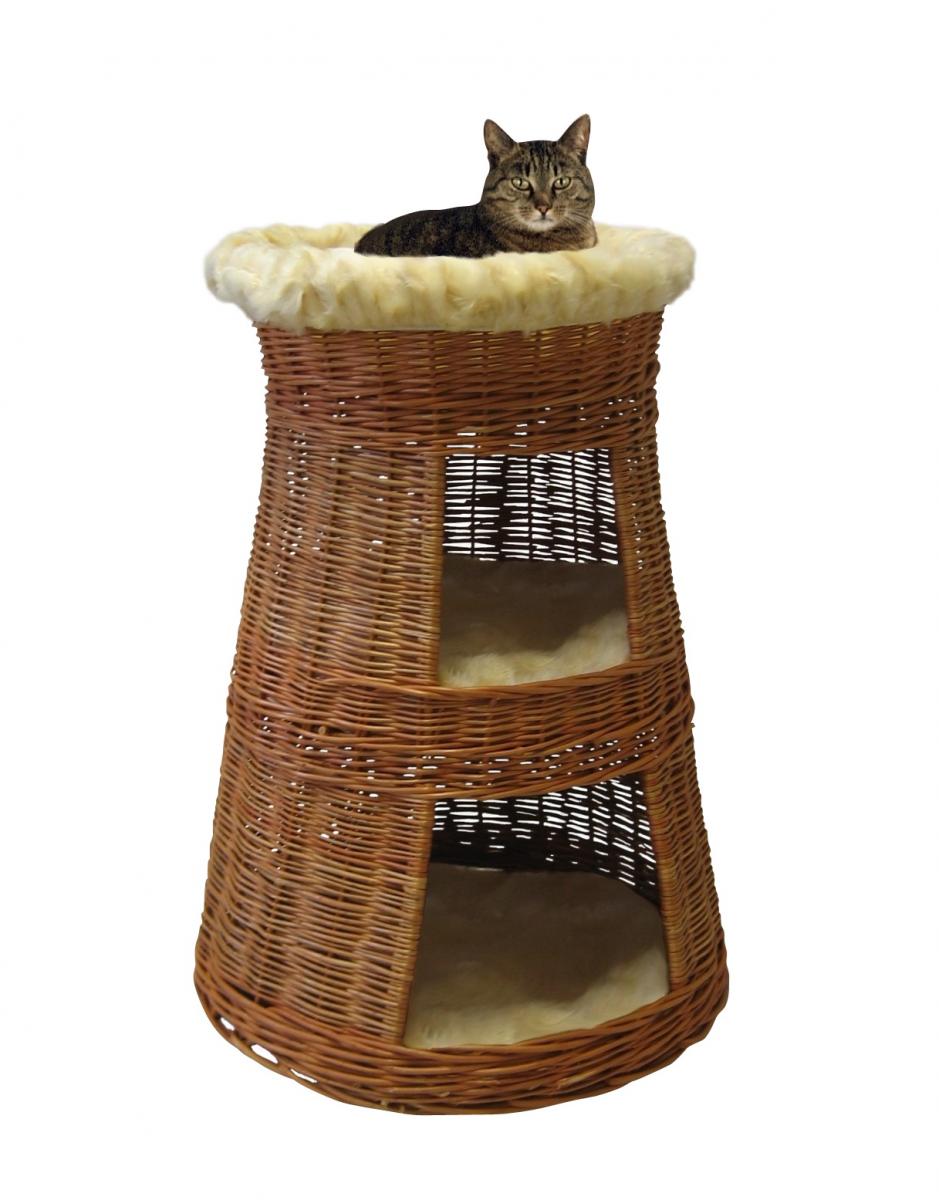 Silvio Design Katzen Doppel-Korbturm