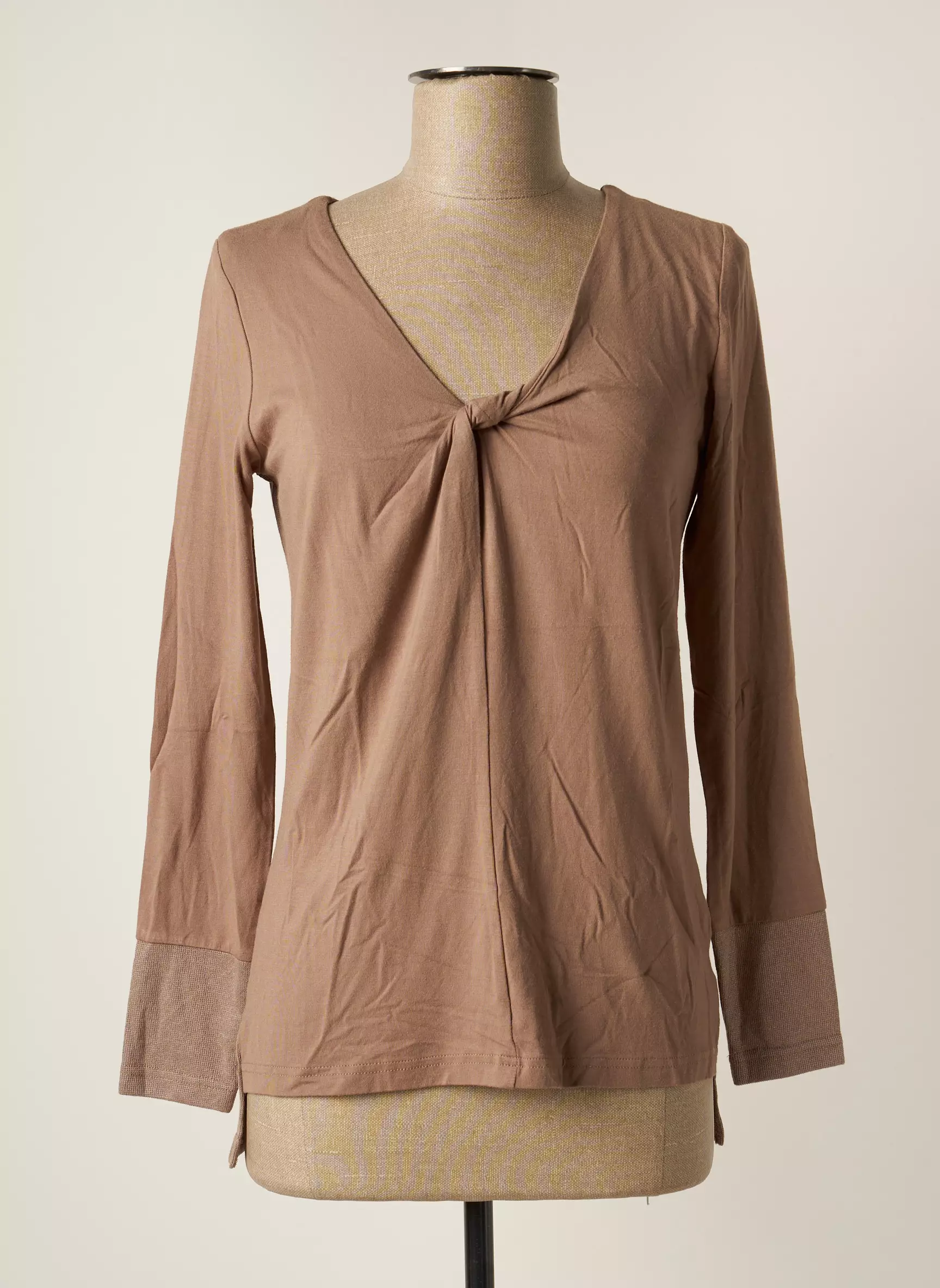 La Fiancee Du Mekong Tops Femme couleur marron