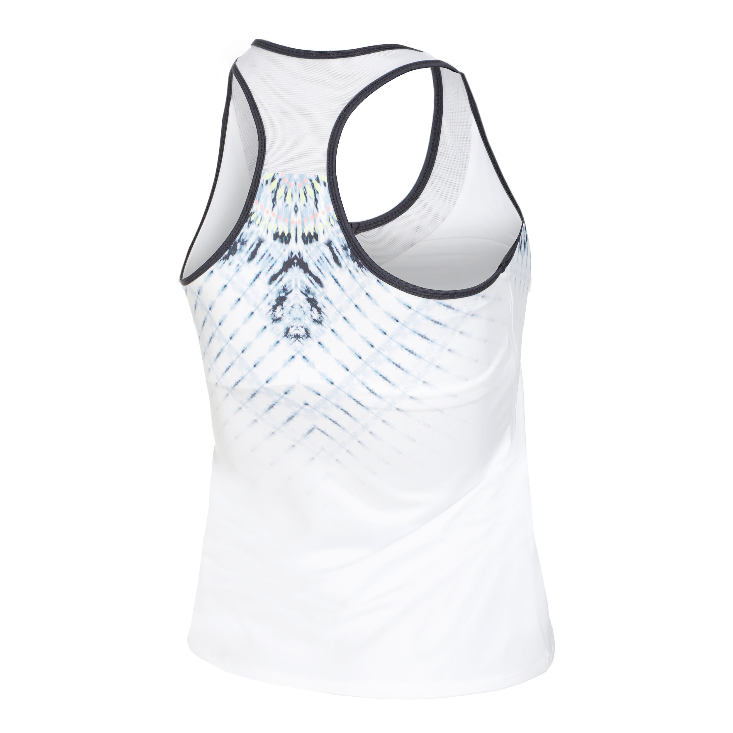 Tye Dye Groove Tank-Top Damen - Weiß, Blau