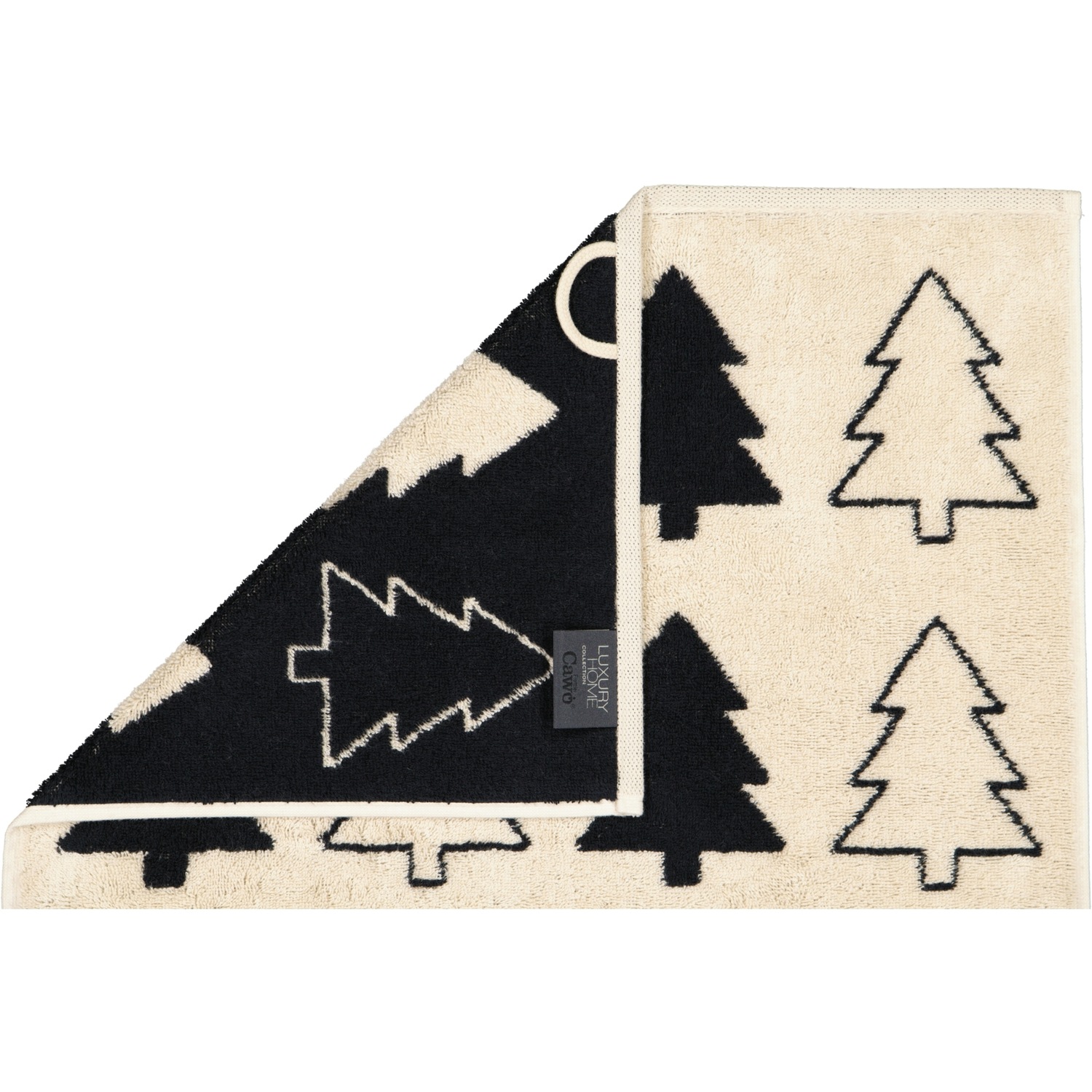 Cawö Handtücher Christmas Edition Tannenbäume 794 natur-schwarz - 39