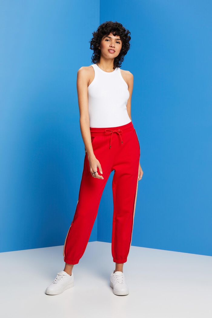 Gestreifte Trackpants aus Baumwolle