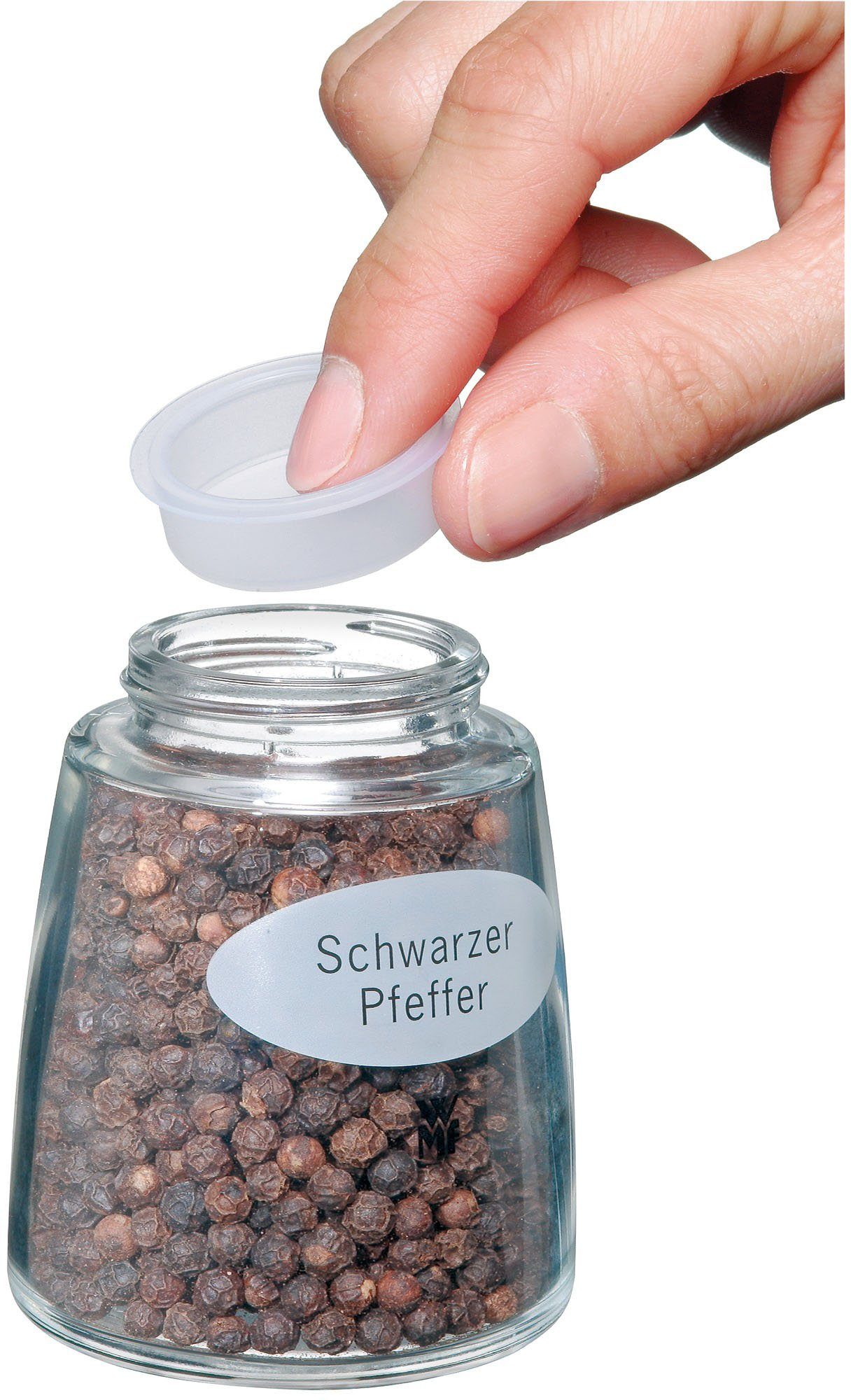 WMF Salz-/Pfeffermühle Trend, (2 Stück), aromadicht verschließbar und hygienisch