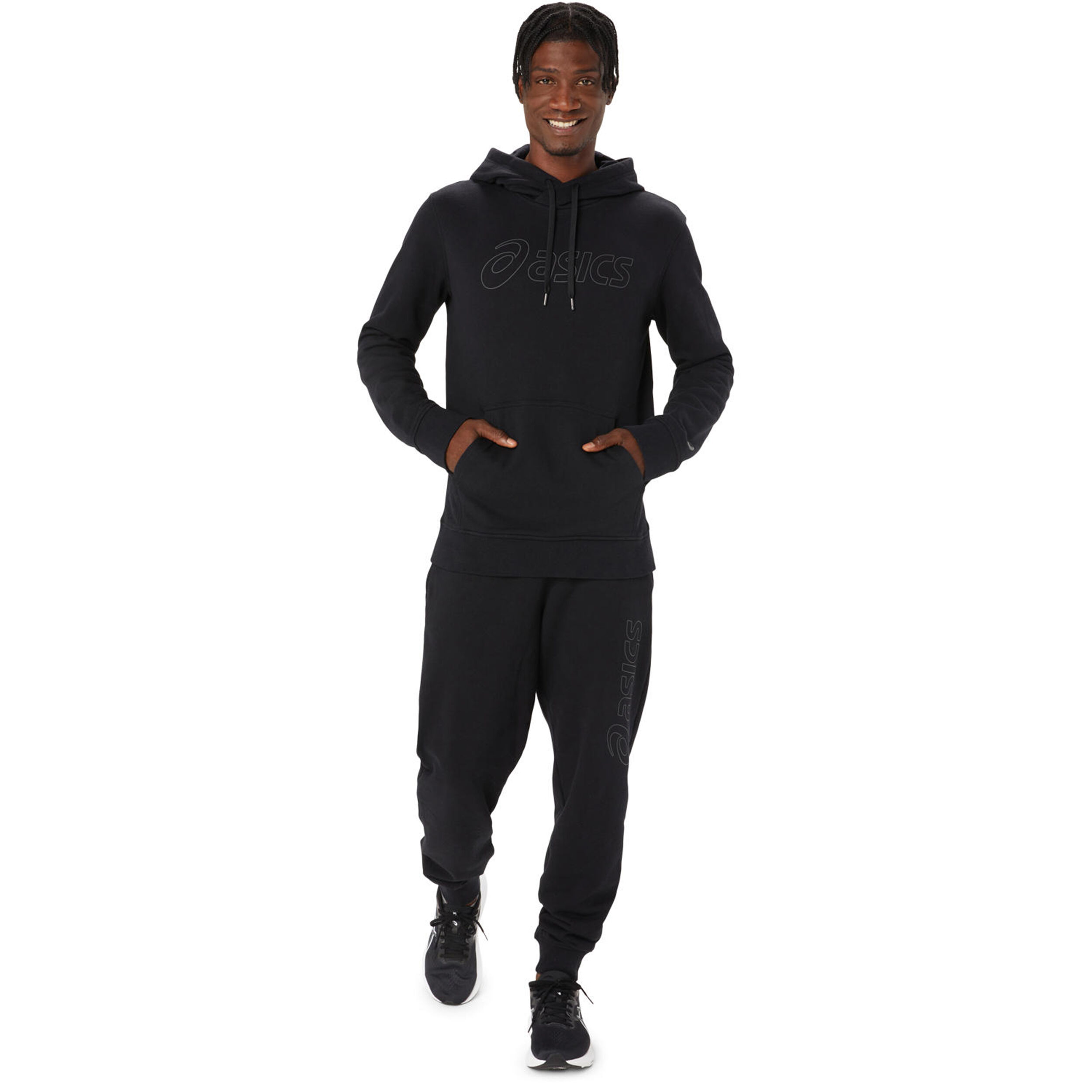Logo Hoody Herren - Schwarz, Grau