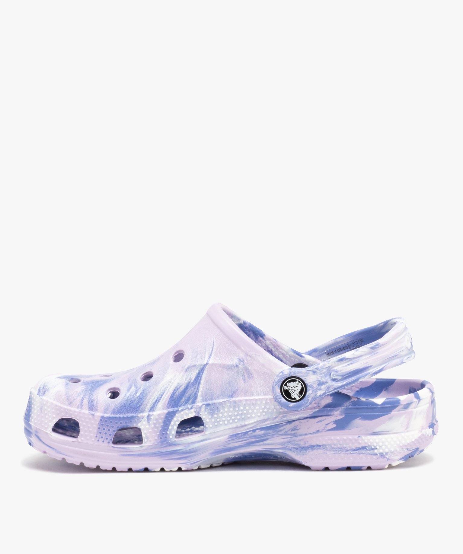 Sabots souples femme dessus perforé avec effet marbré - Crocs violet | GEMO