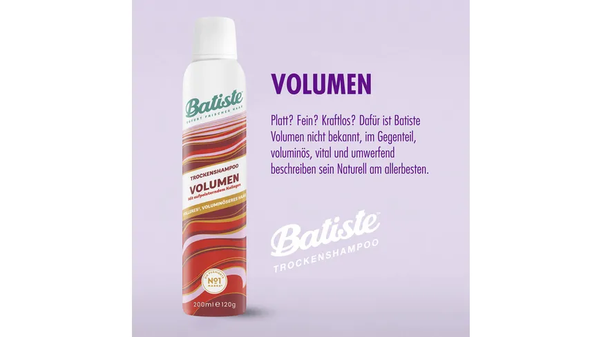 Batiste Hair Benefit Volume 200ml 200 ml