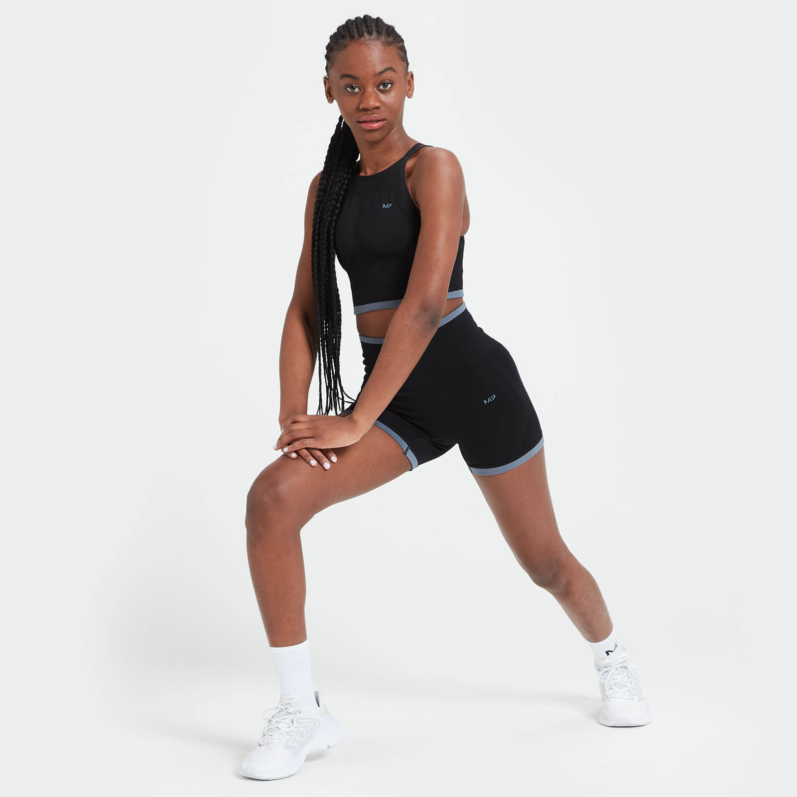 Brassière de sport sans coutures MP Adapt pour femmes – Noir