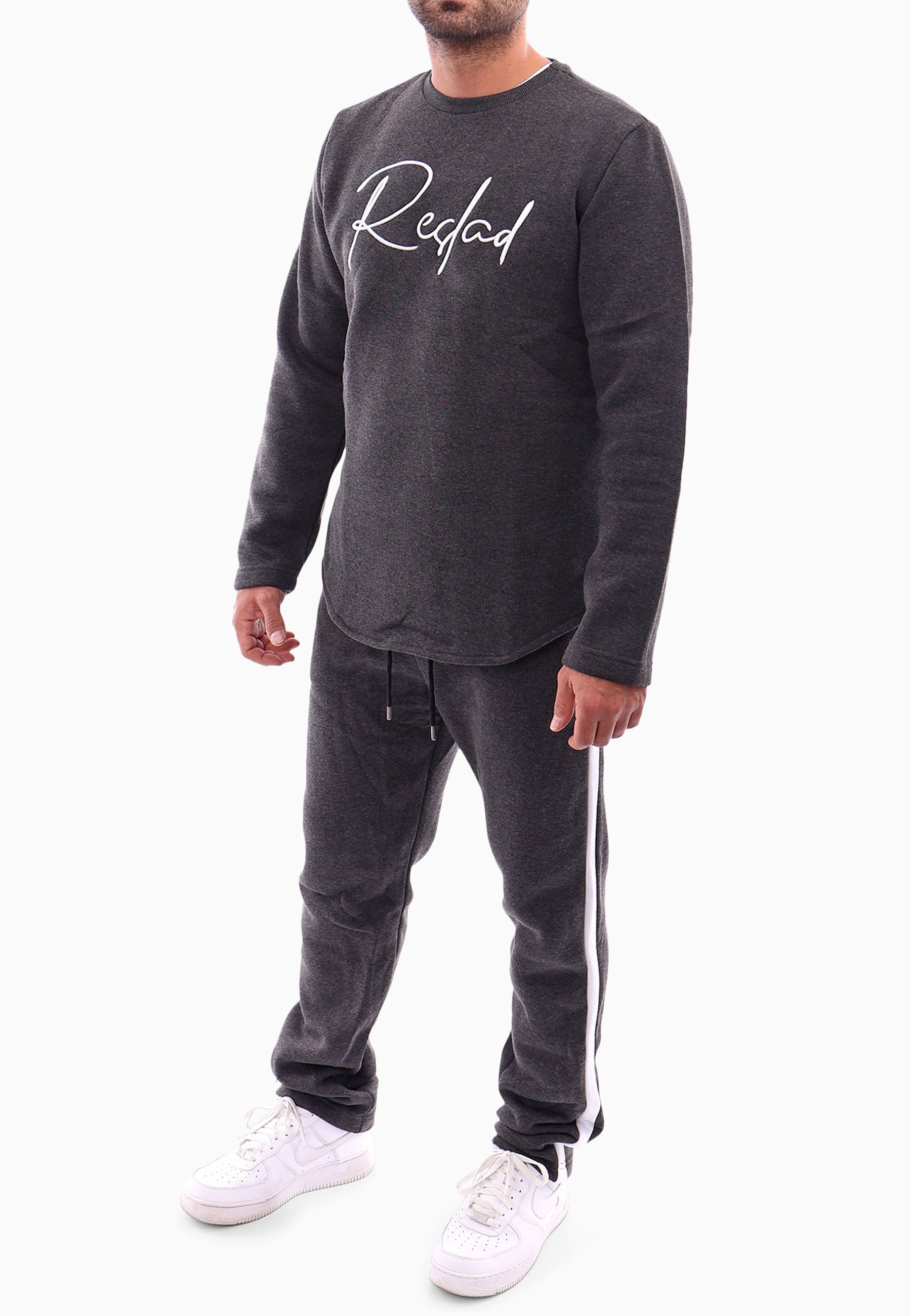 Reslad Jogginganzug Reslad Trainingsanzug Sportanzug Herren RS-5089, Sweatshirt + Jogginghose gestreift SET Gym Fitness Freizeitanzug