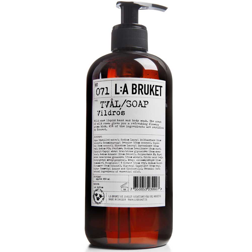 L:A BRUKET No. 71 Liquid Soap Wildrose 450 ml