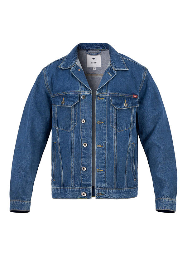 MUSTANG, Jeansjacke Dallas, Baumwolle, denimblau