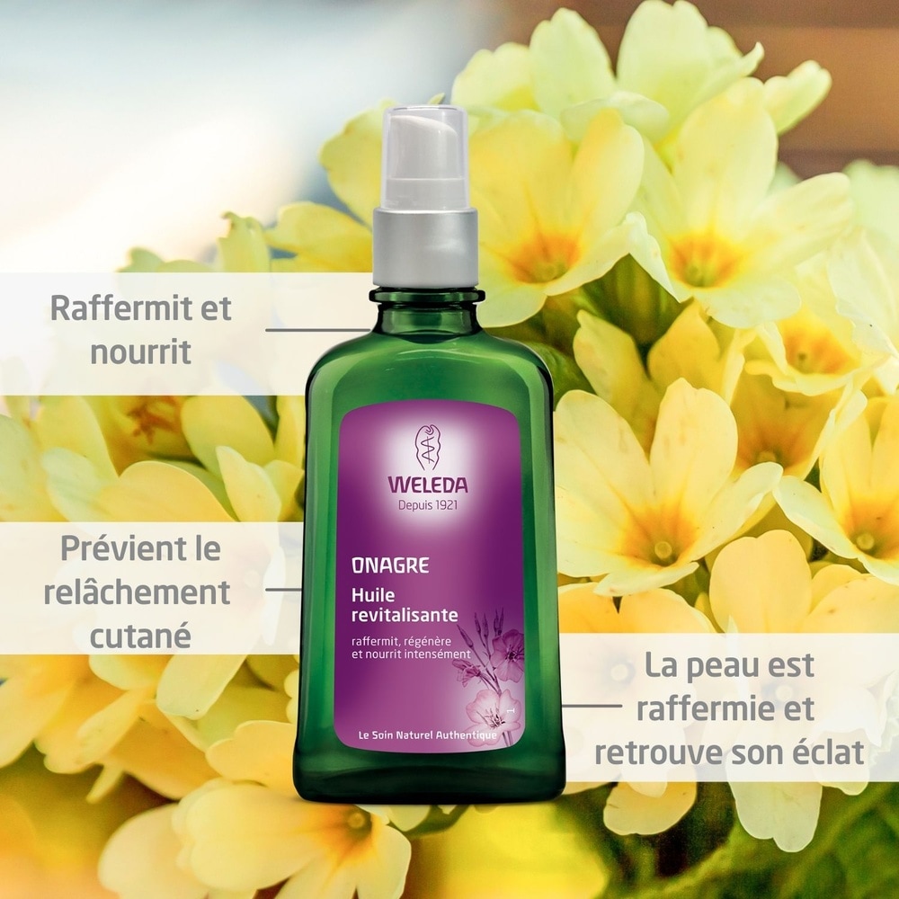 WELEDA Onagre Huile revitalisante - 100 ml (flacon pompe) Huiles