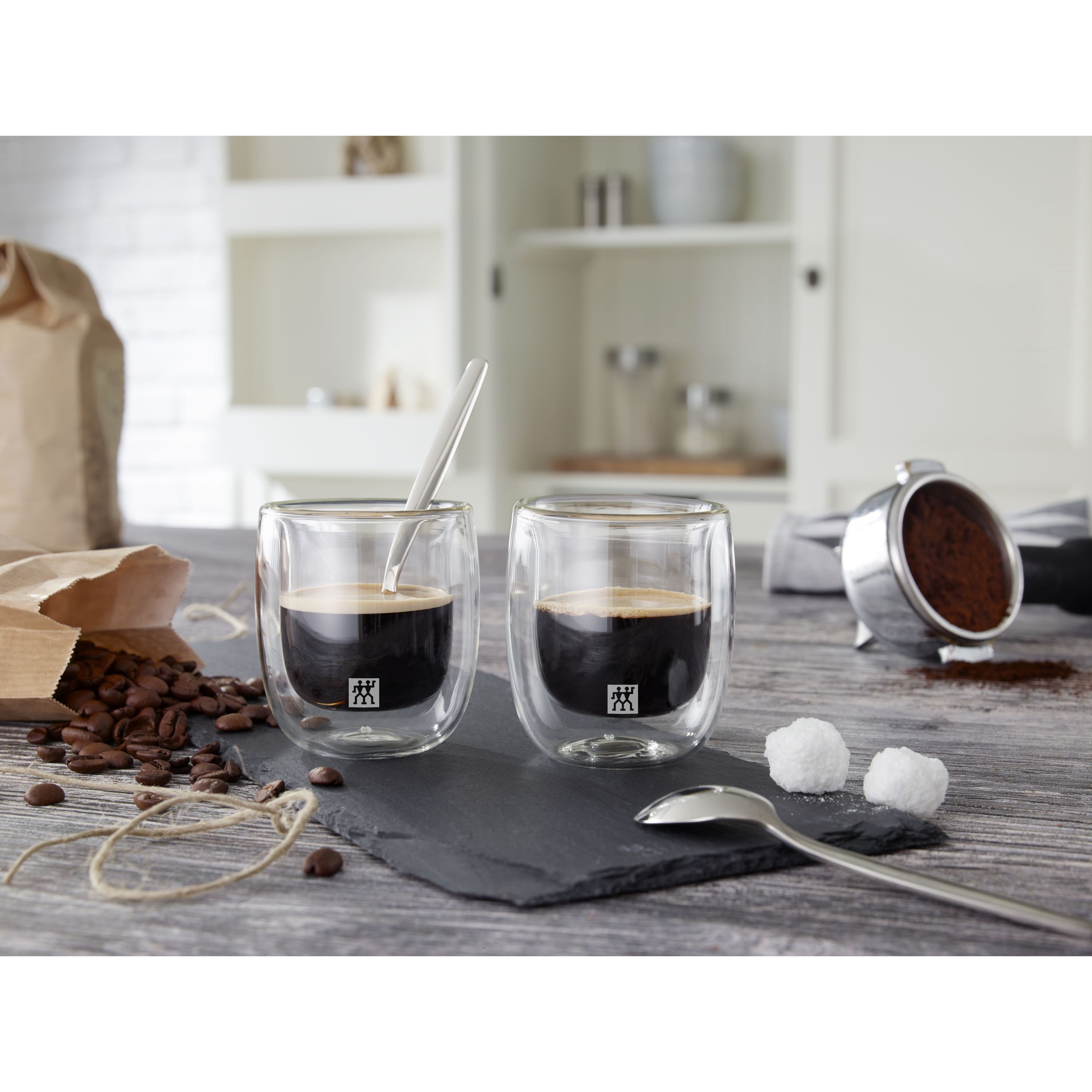 Doppelwandiges Glas, Espresso 80 ml / 2-tlg