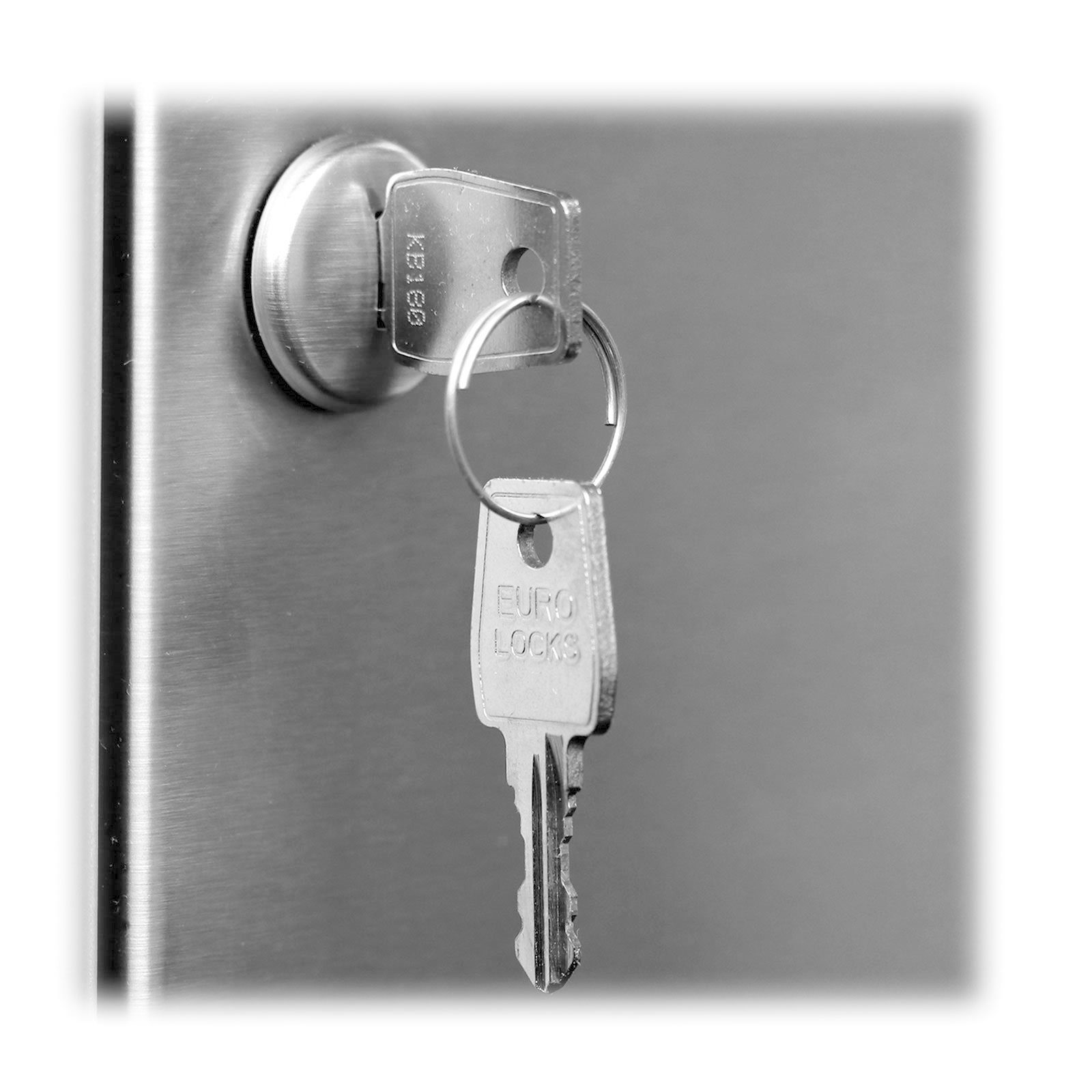 AL Briefkastensysteme Standbriefkasten 1er Premium Edelstahl Standbriefkasten Anlage 2 Klingel mit Ständer